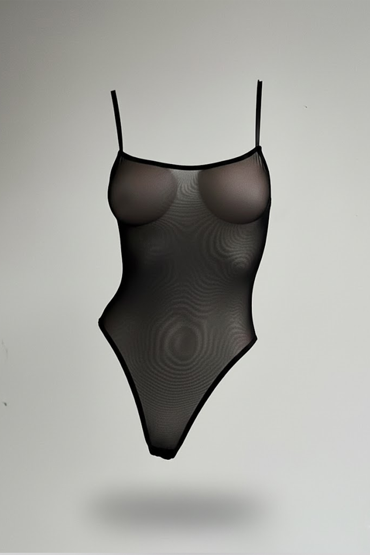 Tül Bodysuit Siyah