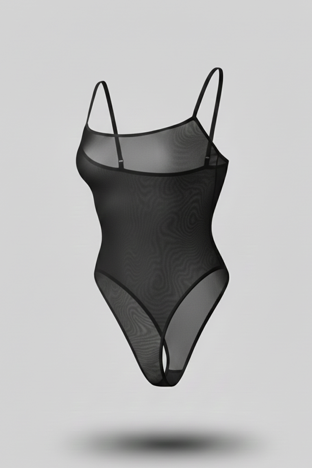 Tül Bodysuit Siyah