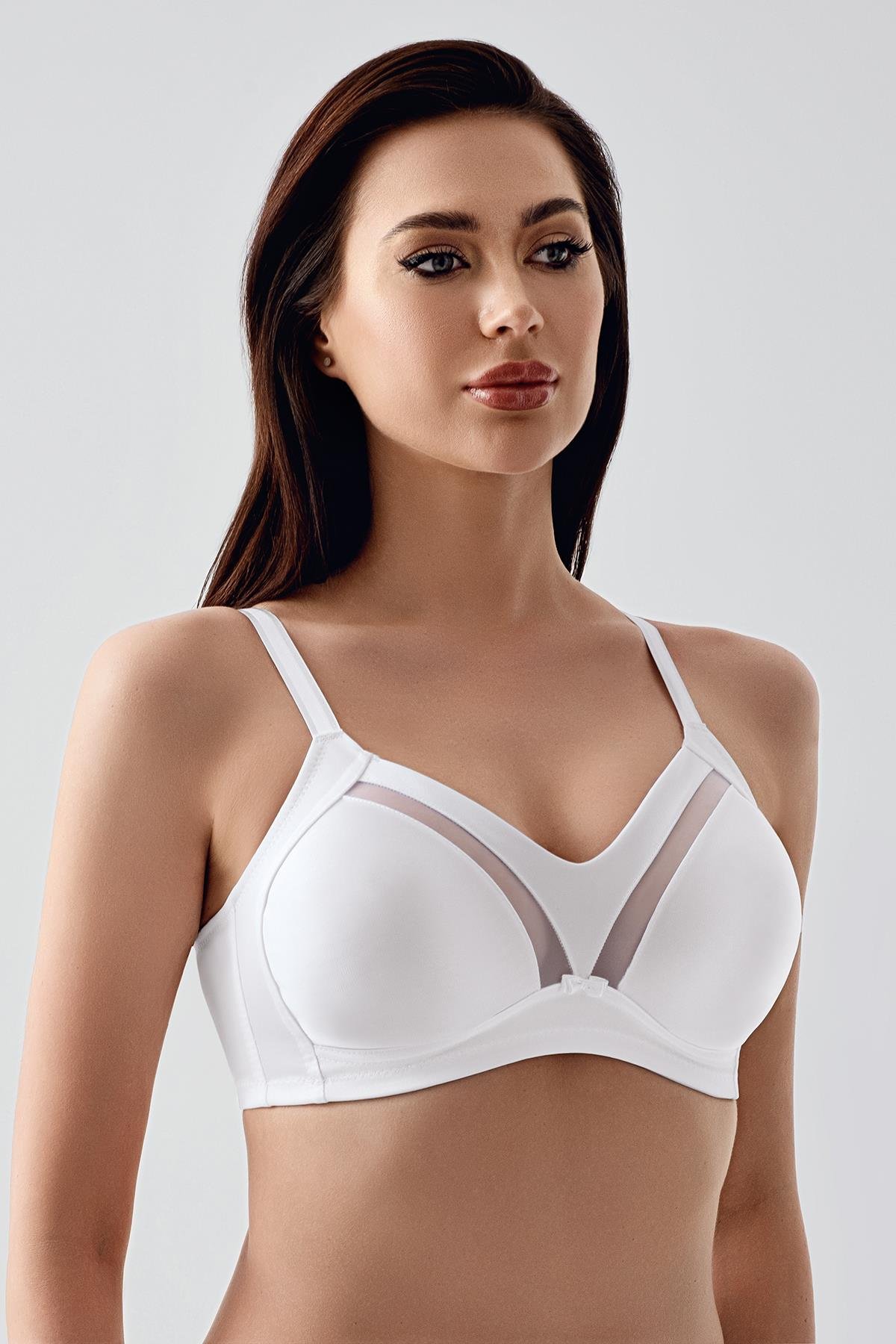 Tül Detay Minimizer Sütyen C12303 Beyaz