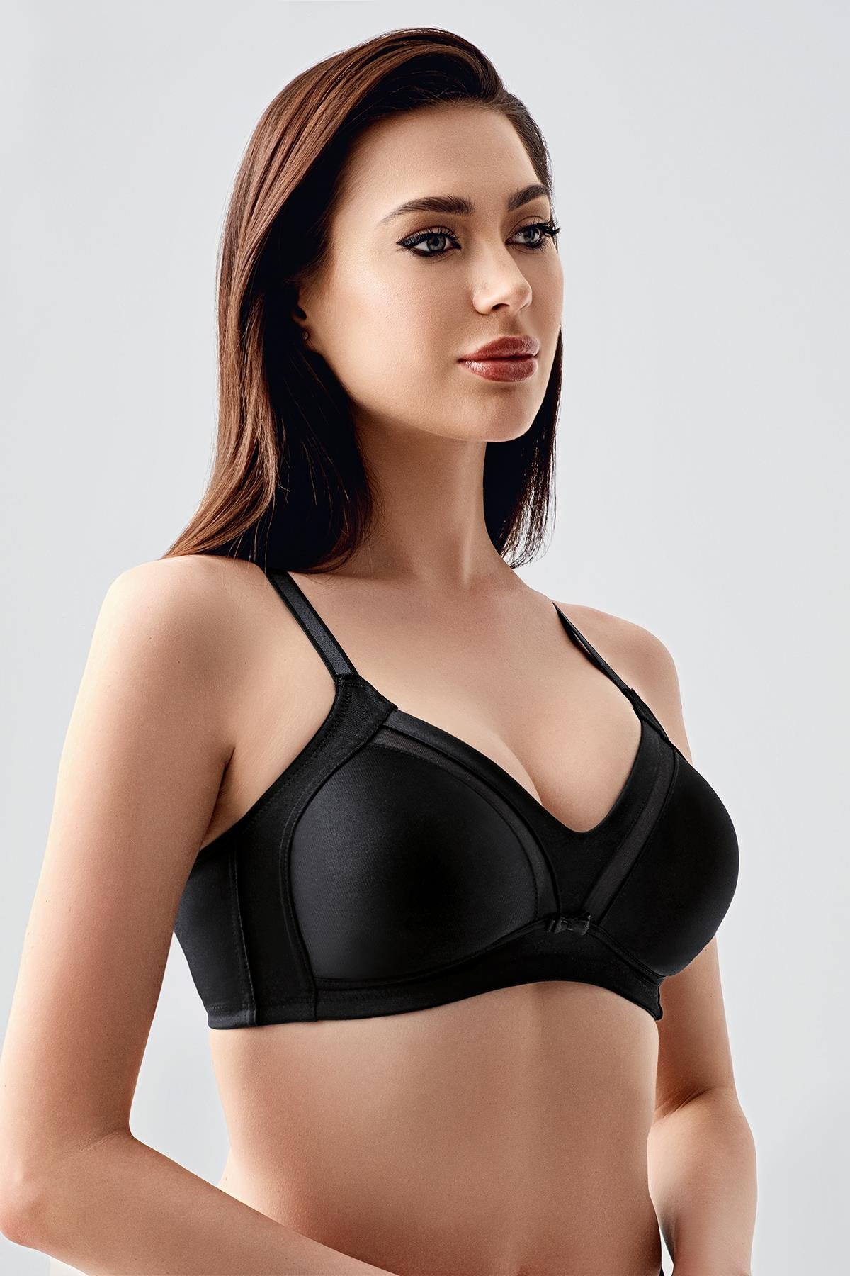 Tül Detay Minimizer Sütyen C12303 Siyah