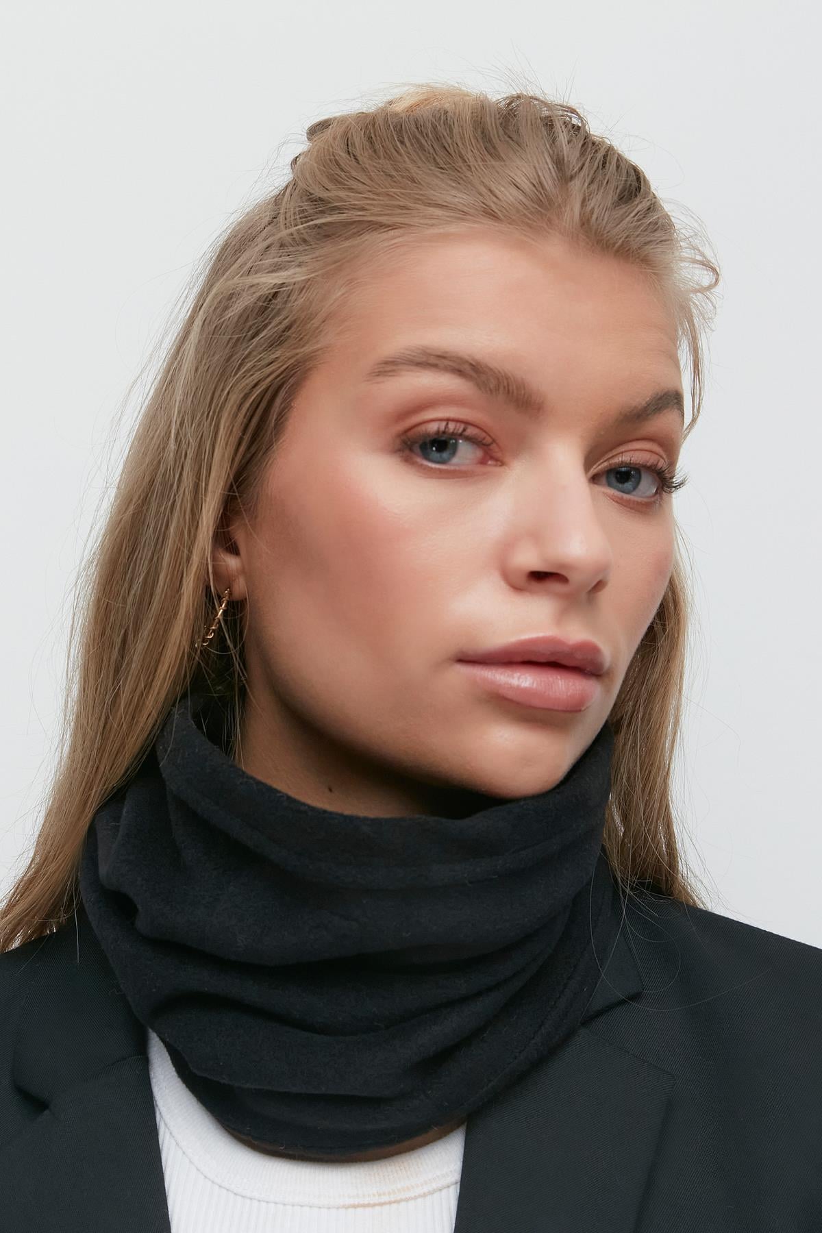 Unisex Polar Çok Fonksiyonlu Boyunluk Bere 8005 Siyah