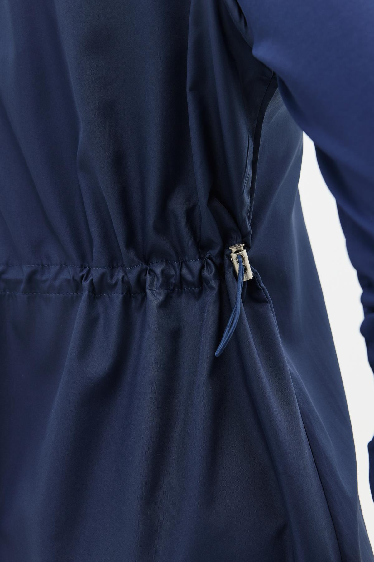 Uzun Tam Kapalı Tesettür Mayo C13075 Koyu Lacivert