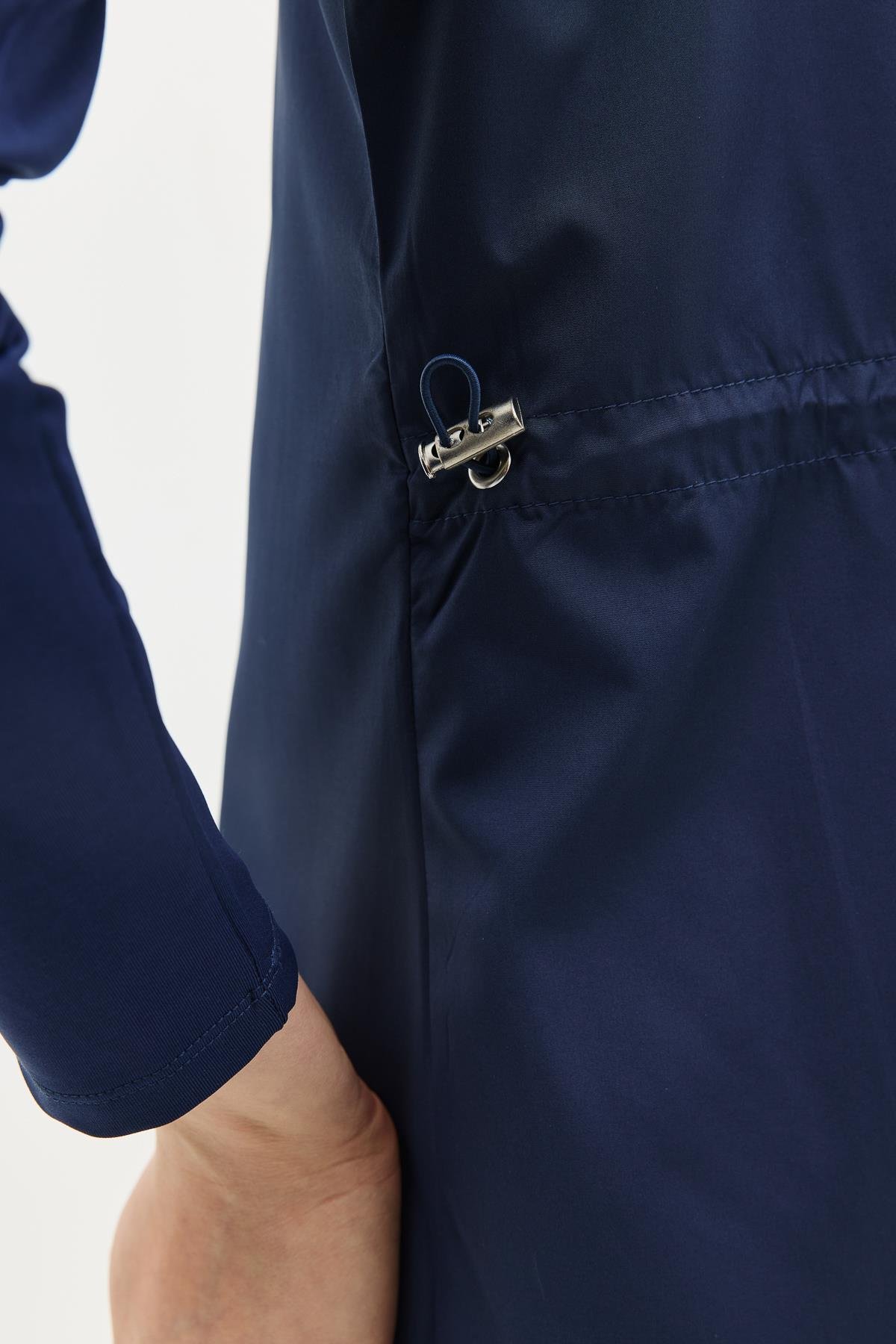 Uzun Tam Kapalı Tesettür Mayo C13075 Koyu Lacivert