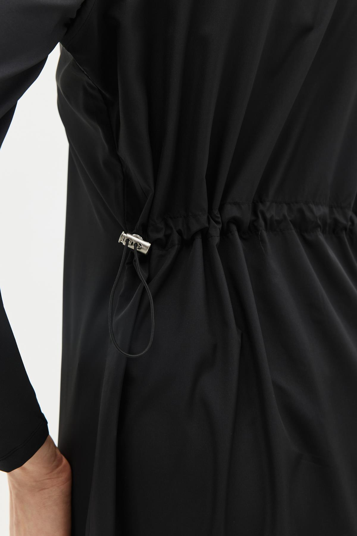 Uzun Tam Kapalı Tesettür Mayo C13075 Siyah