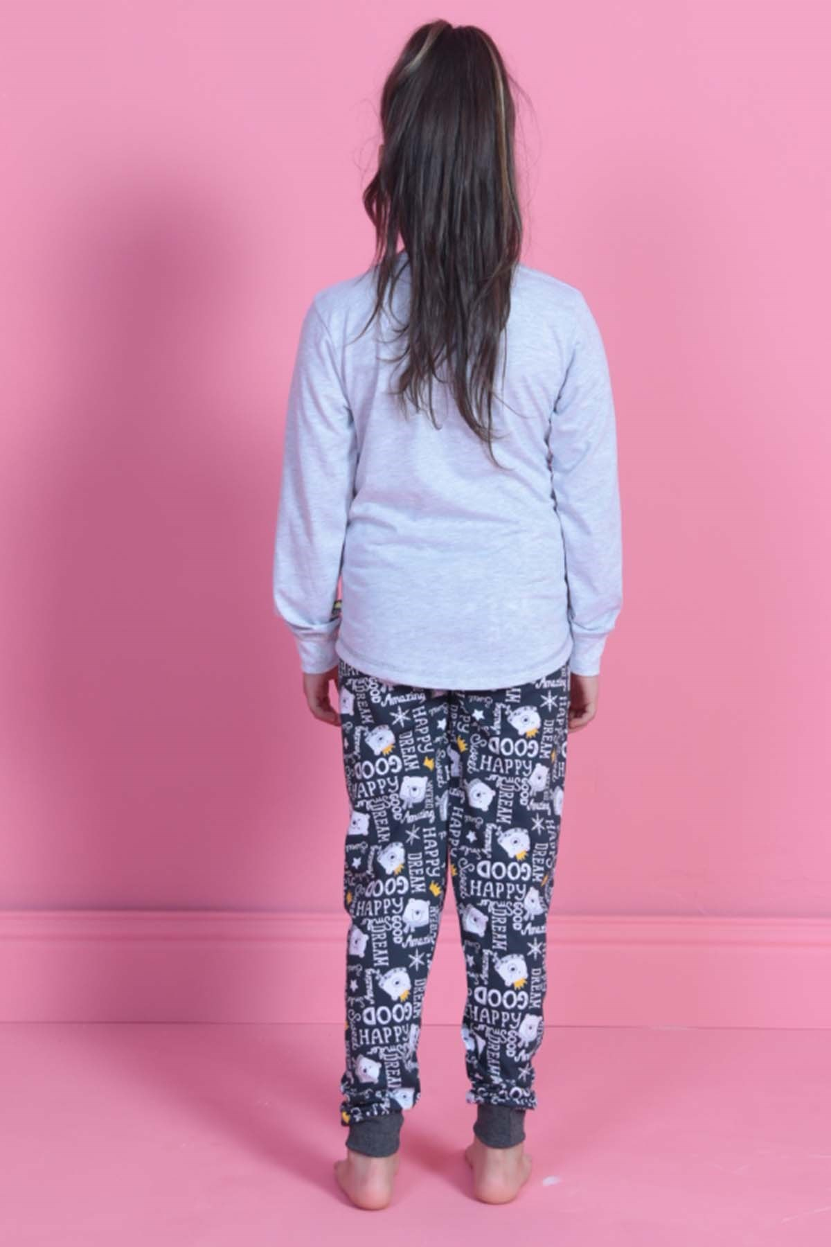 Vienetta 8020357555 Çocuk Pijama Takım Gri Melanj