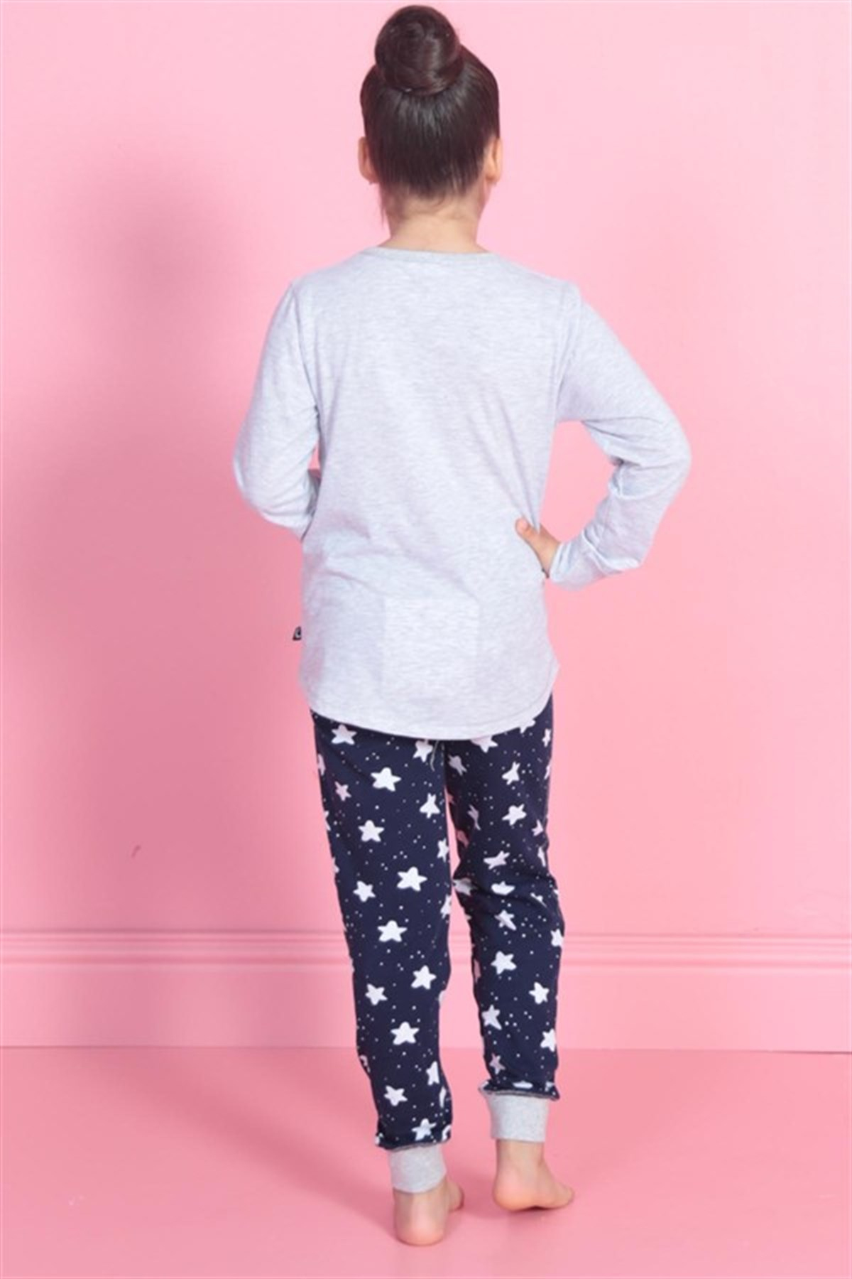 Vienetta 8020372051 Çocuk Pijama Takım Gri Melanj