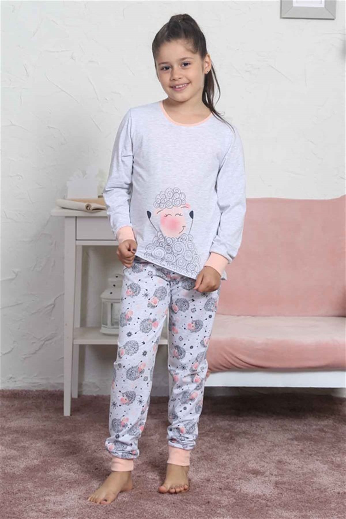 Vienetta 8020897553 Çocuk Pijama Takım Gri Melanj