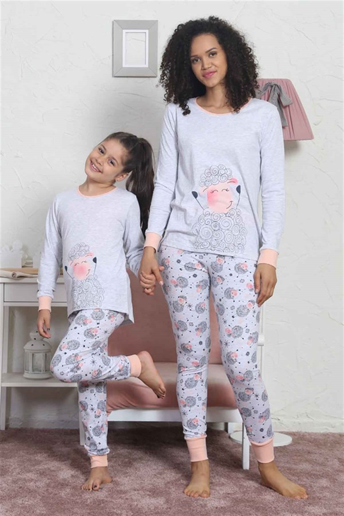 Vienetta 8020897553 Çocuk Pijama Takım Gri Melanj
