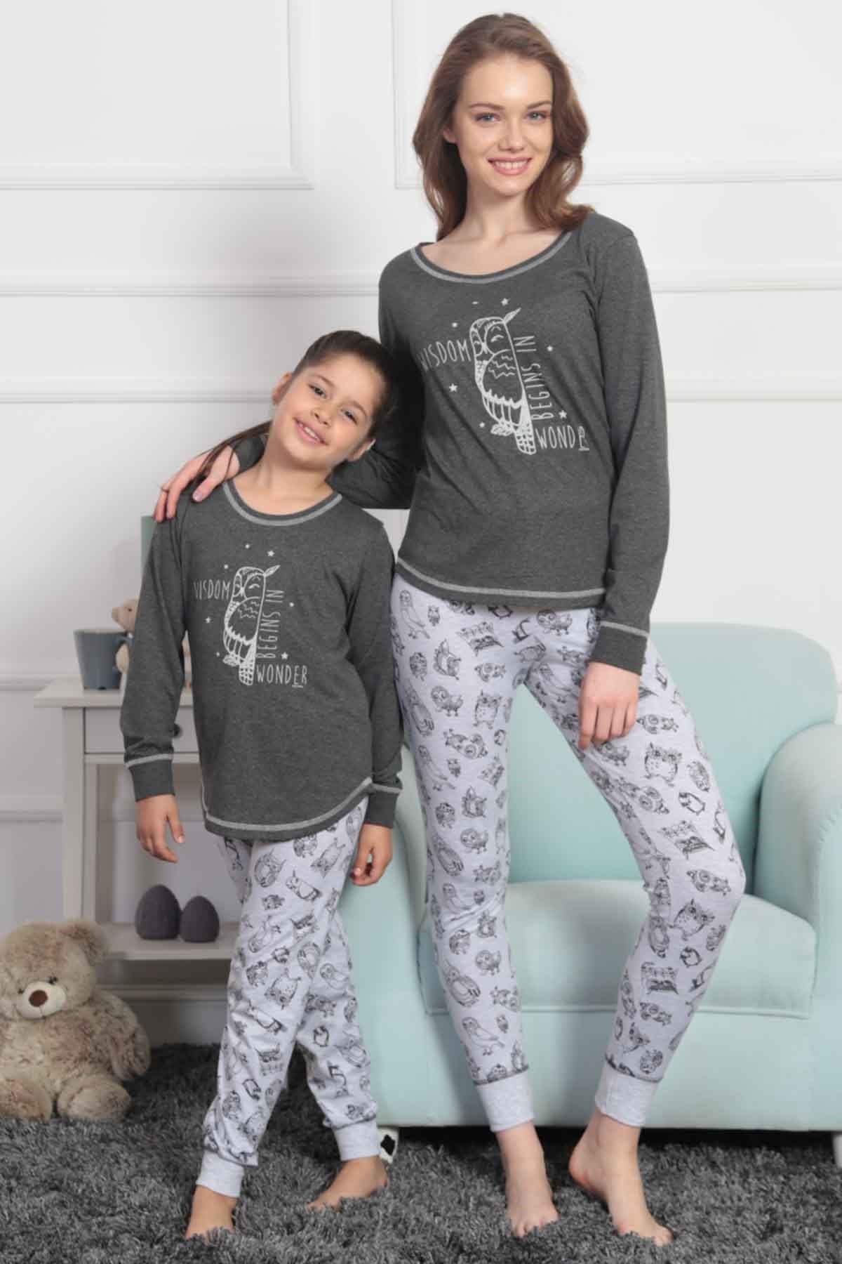 Vienetta 8020937552 Kadın Pijama Takım Antrasit