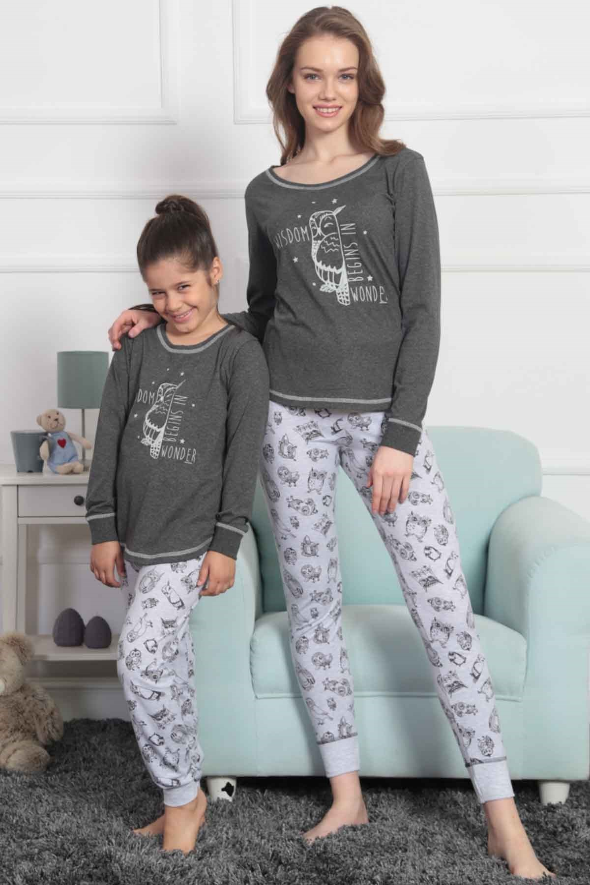 Vienetta 8020937552 Kadın Pijama Takım Antrasit