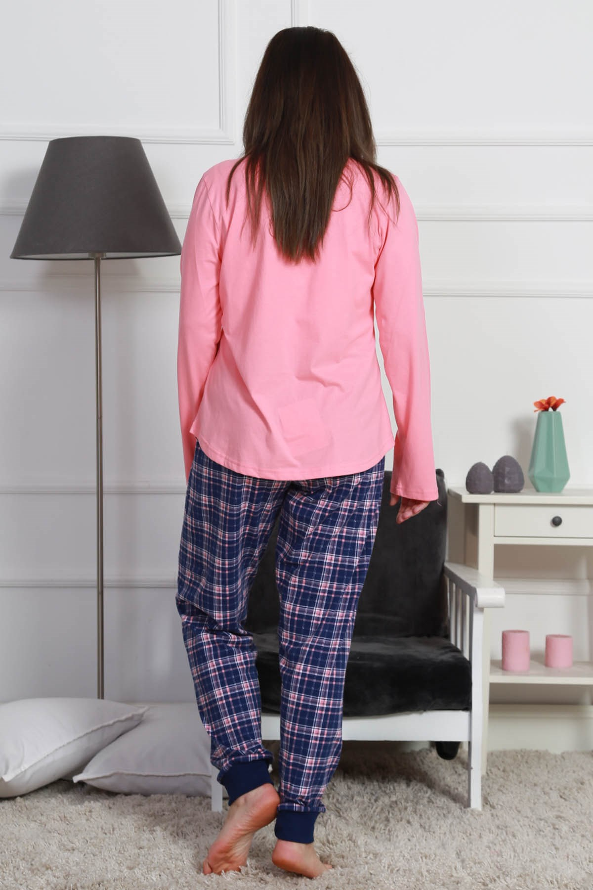 Vienetta Kadın Büyük Beden Pijama Takım 9040862617 Pembe
