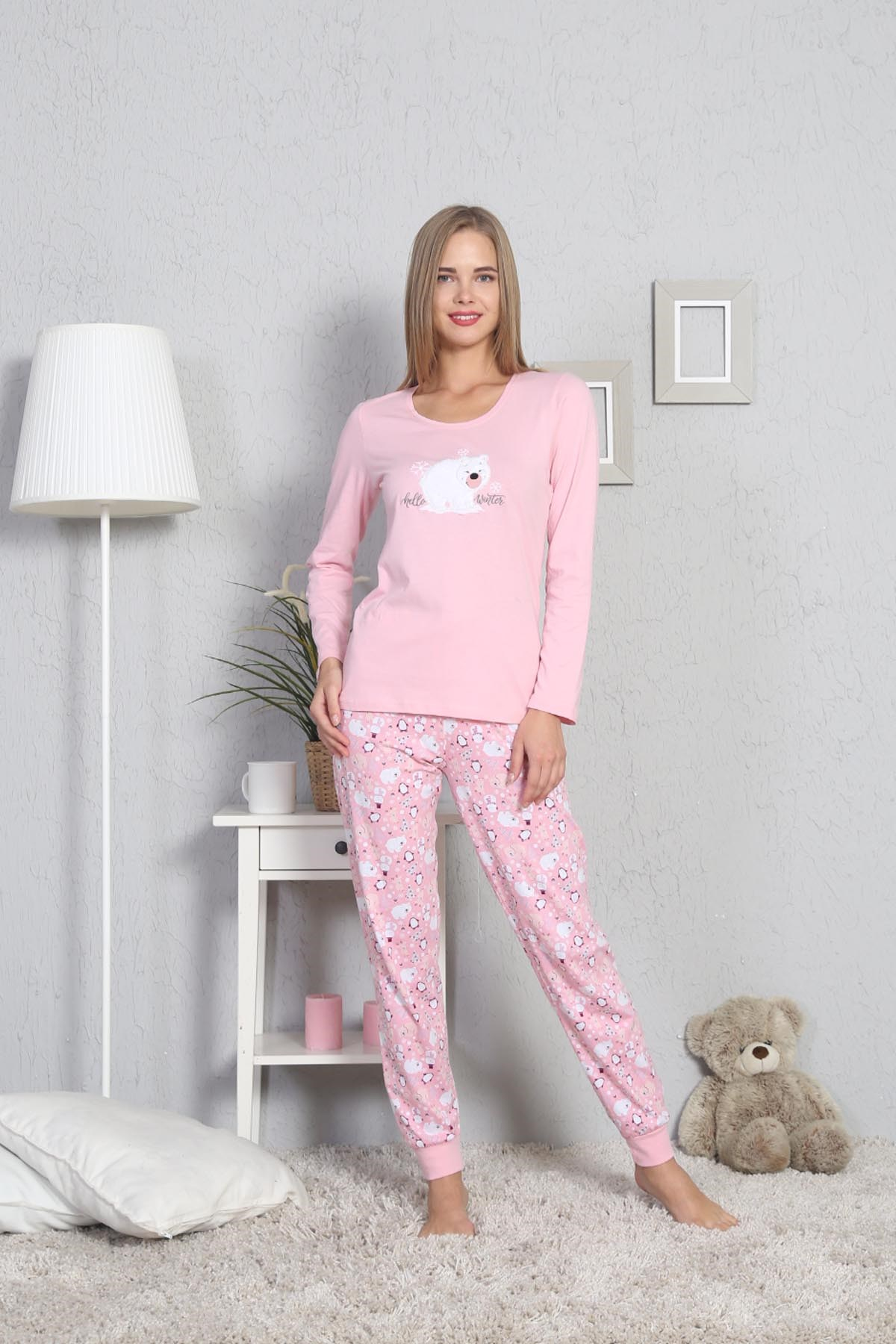 Vienetta Kadın Pijama Takım 8022198686 Pembe