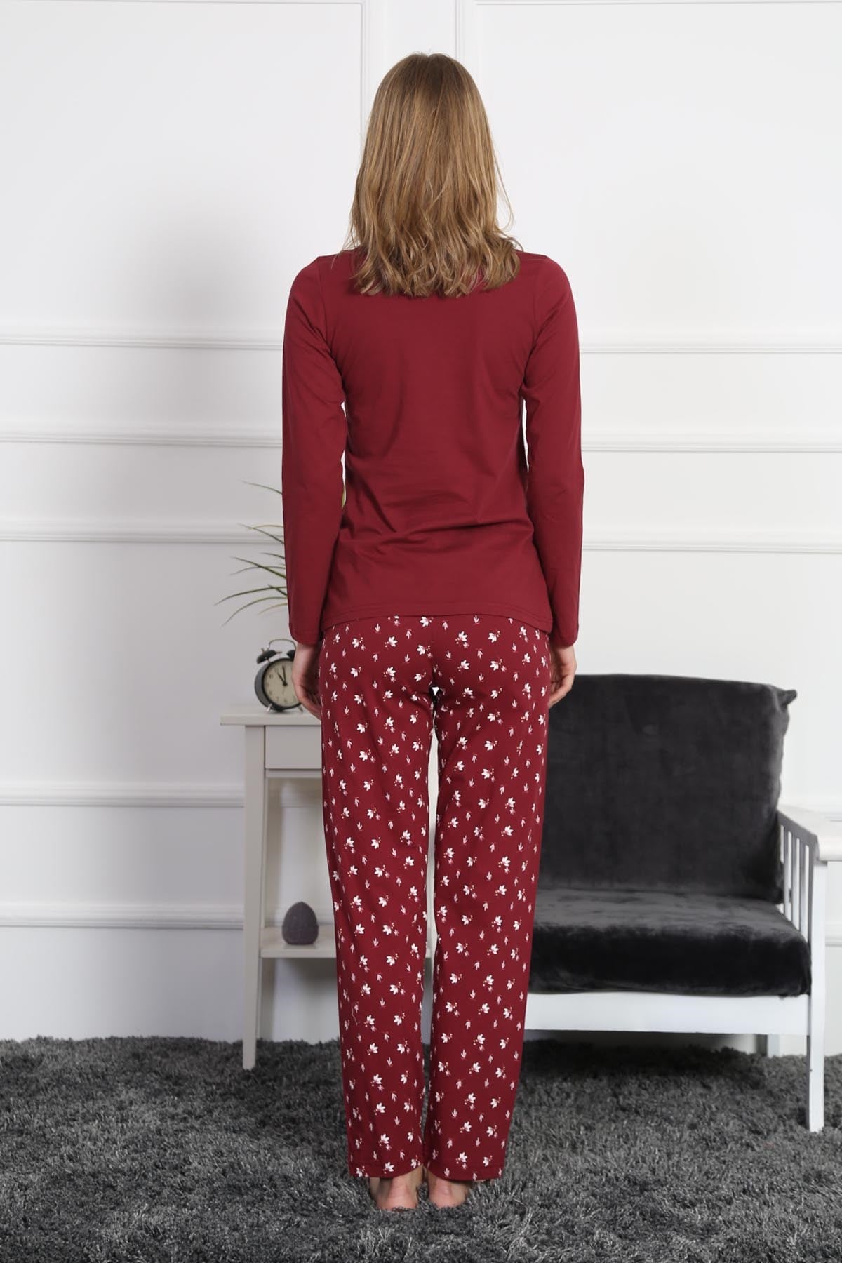 Vienetta Kadın Pijama Takım 8030451780 Bordo