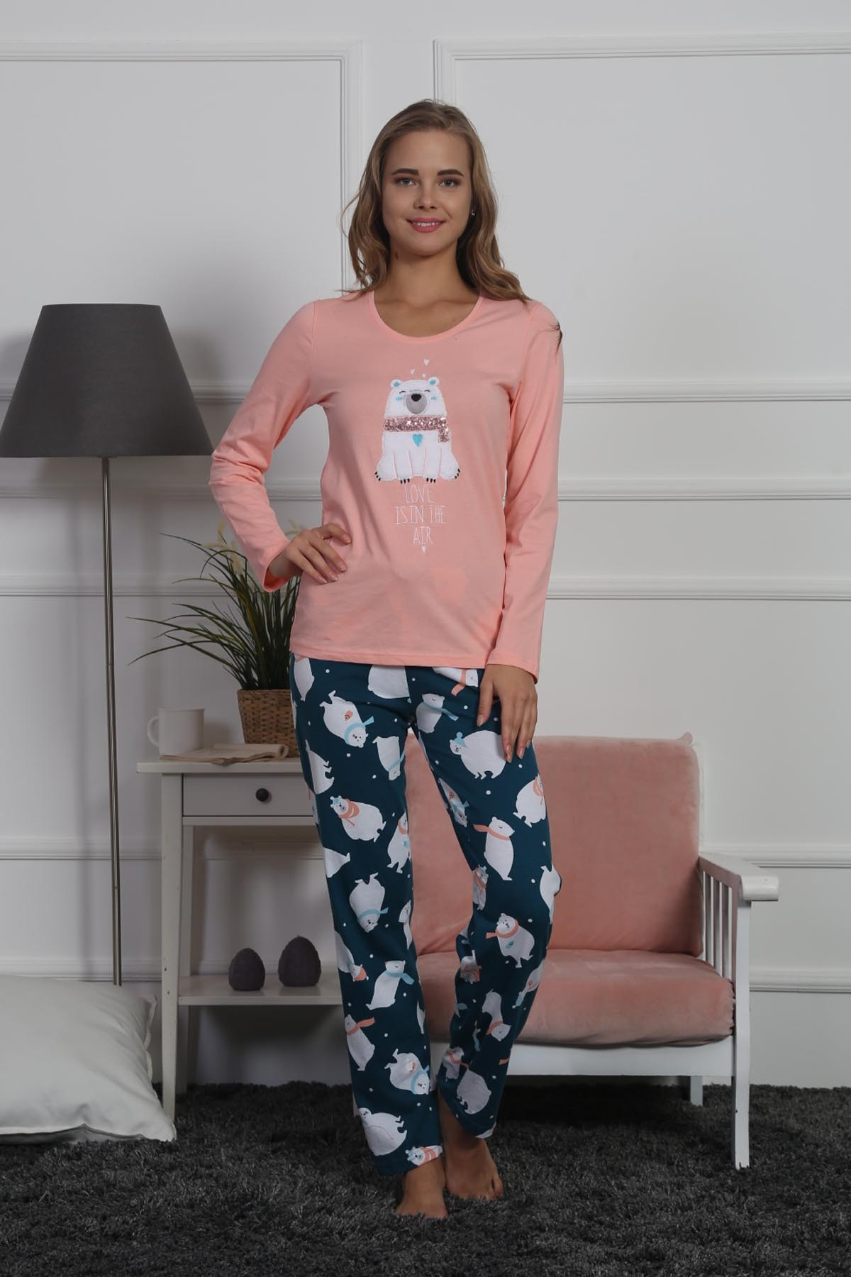 Vienetta Kadın Pijama Takım 8030484657 Pembe