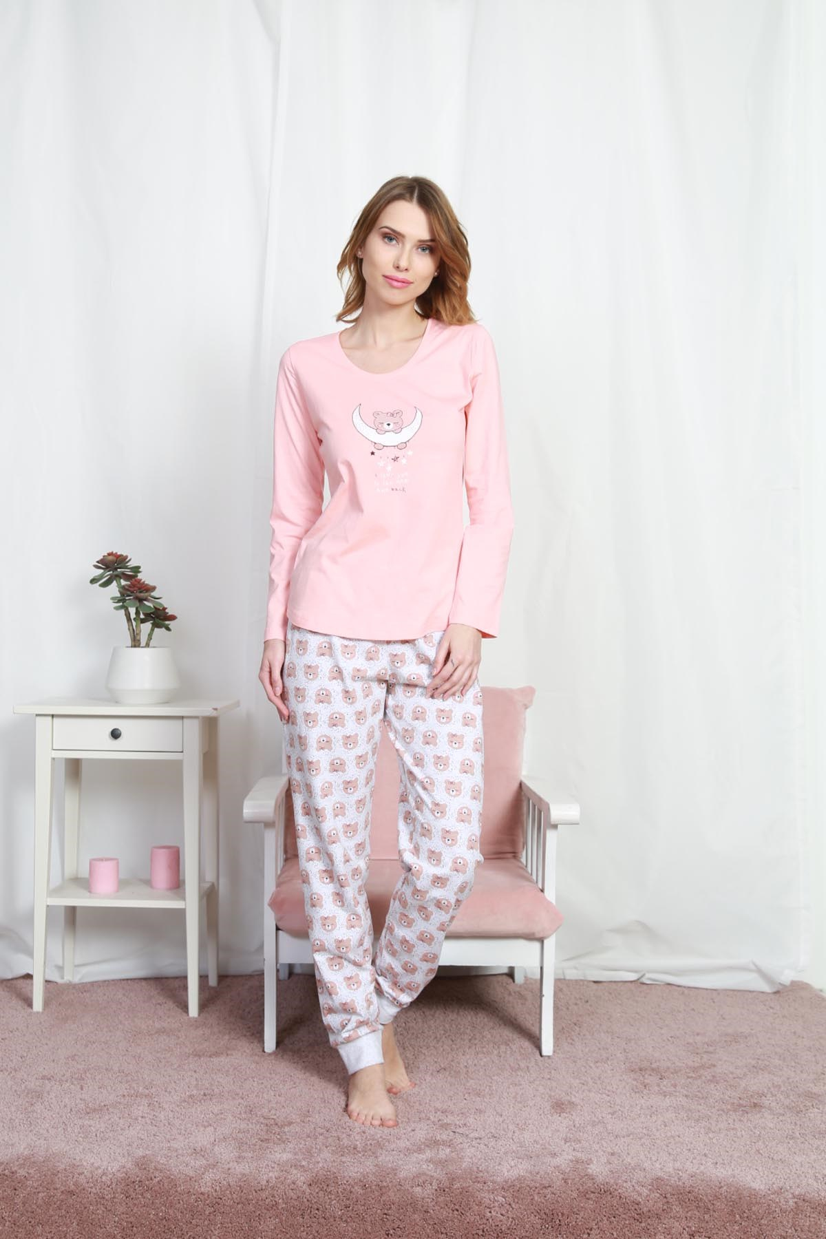 Vienetta Kadın Pijama Takım 9030303753 Pembe