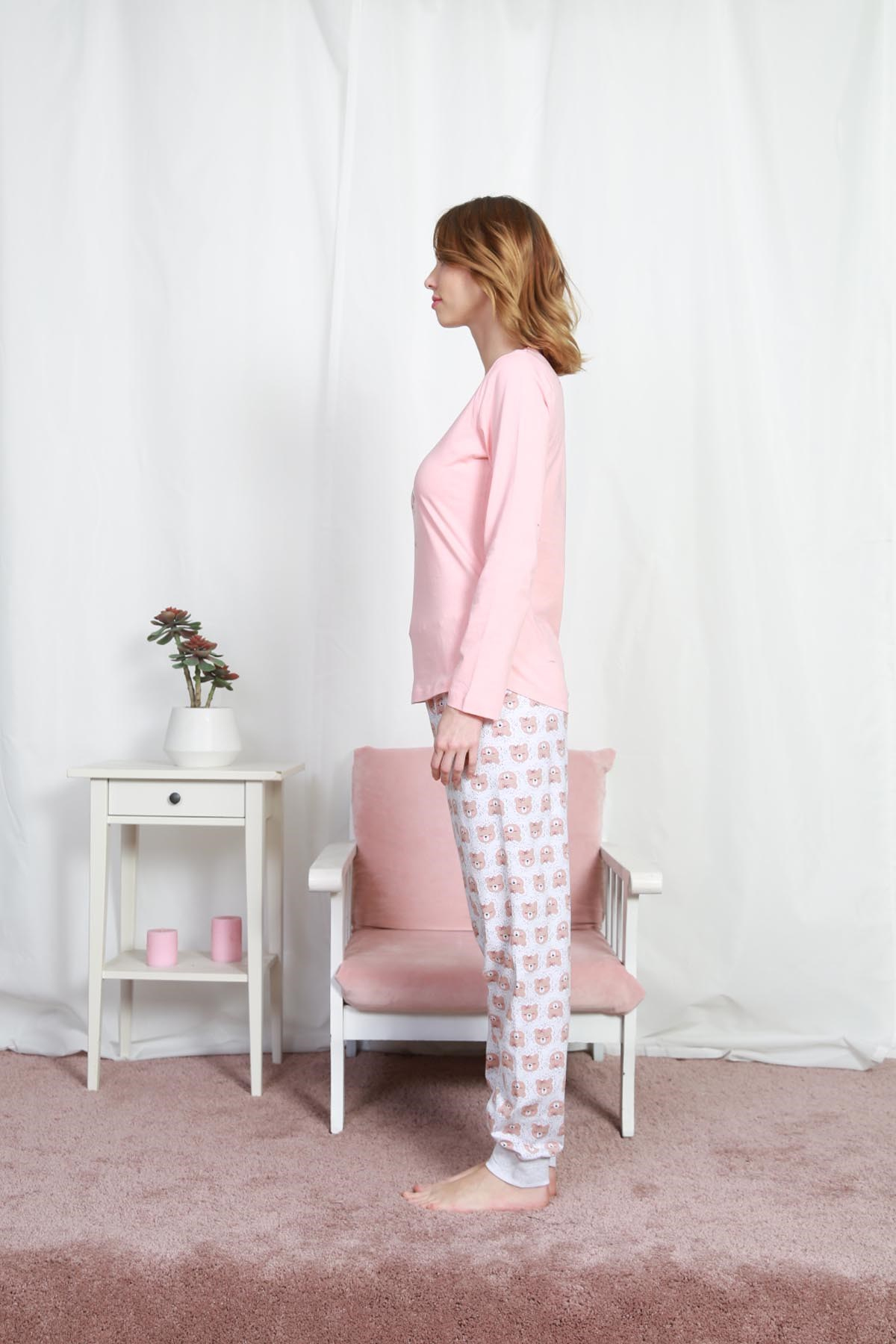 Vienetta Kadın Pijama Takım 9030303753 Pembe