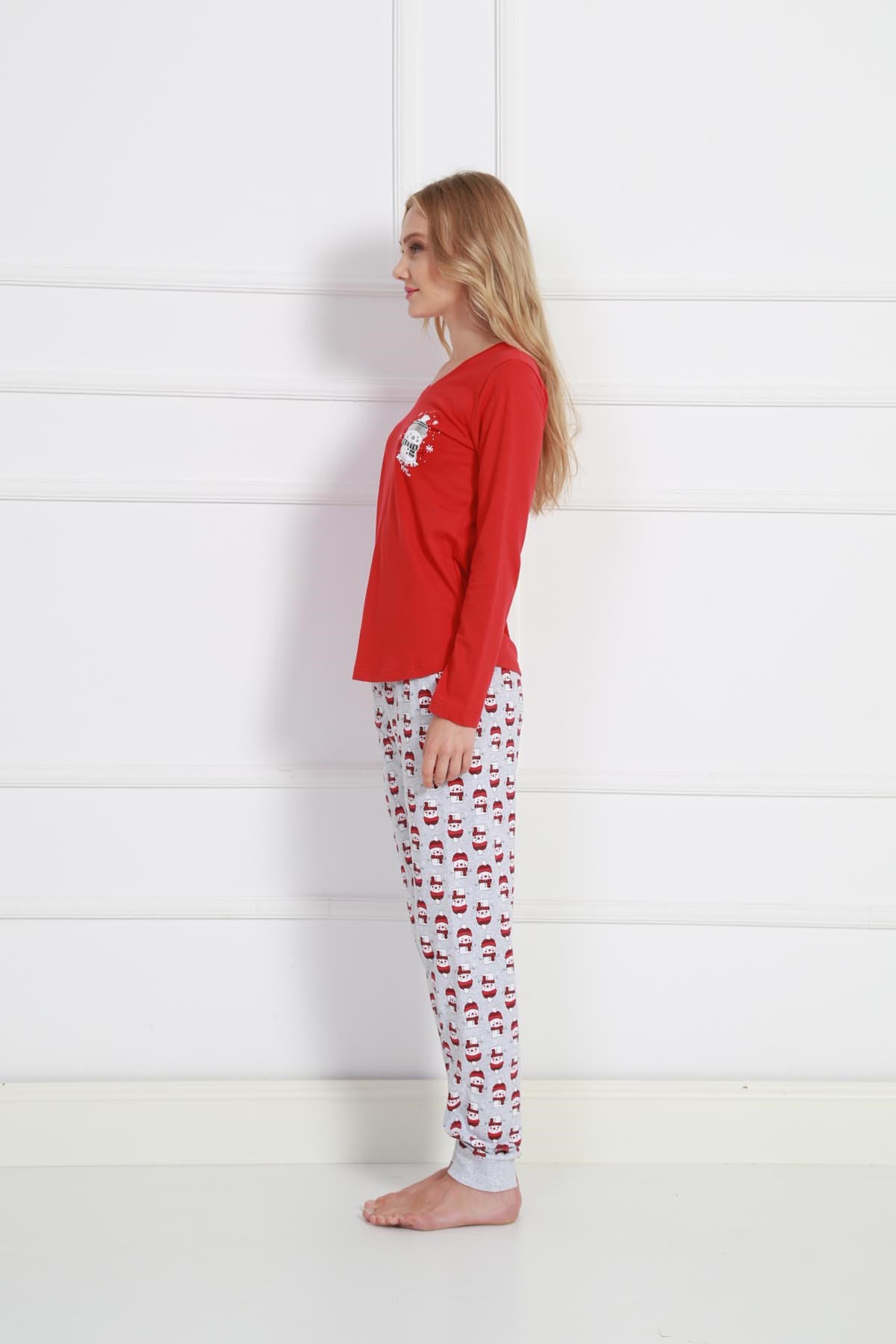 Vienetta Kadın Pijama Takım 9030313756 Kırmızı
