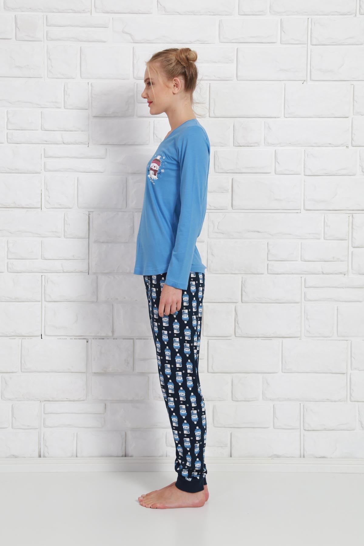 Vienetta Kadın Pijama Takım 9030313756 Mavi