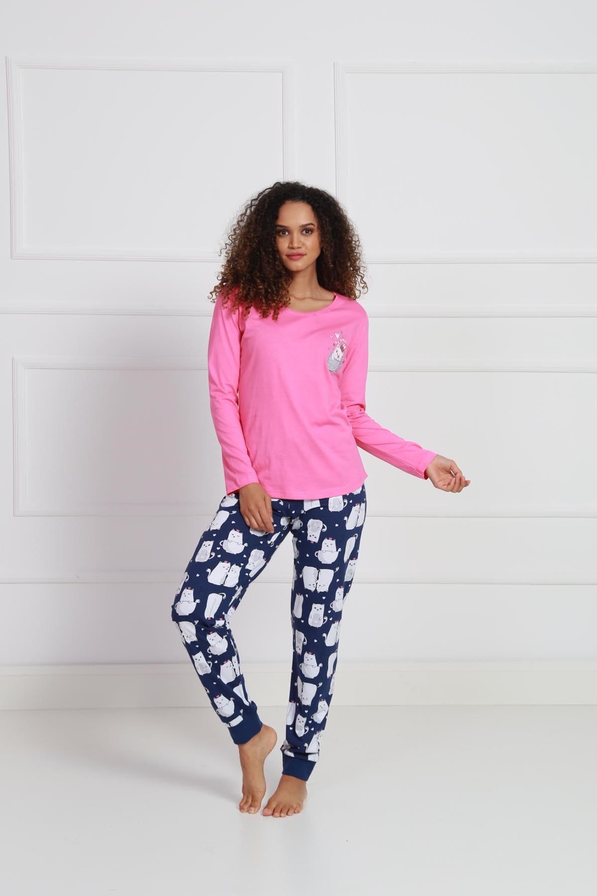 Vienetta Kadın Pijama Takım 9030424646 Pembe