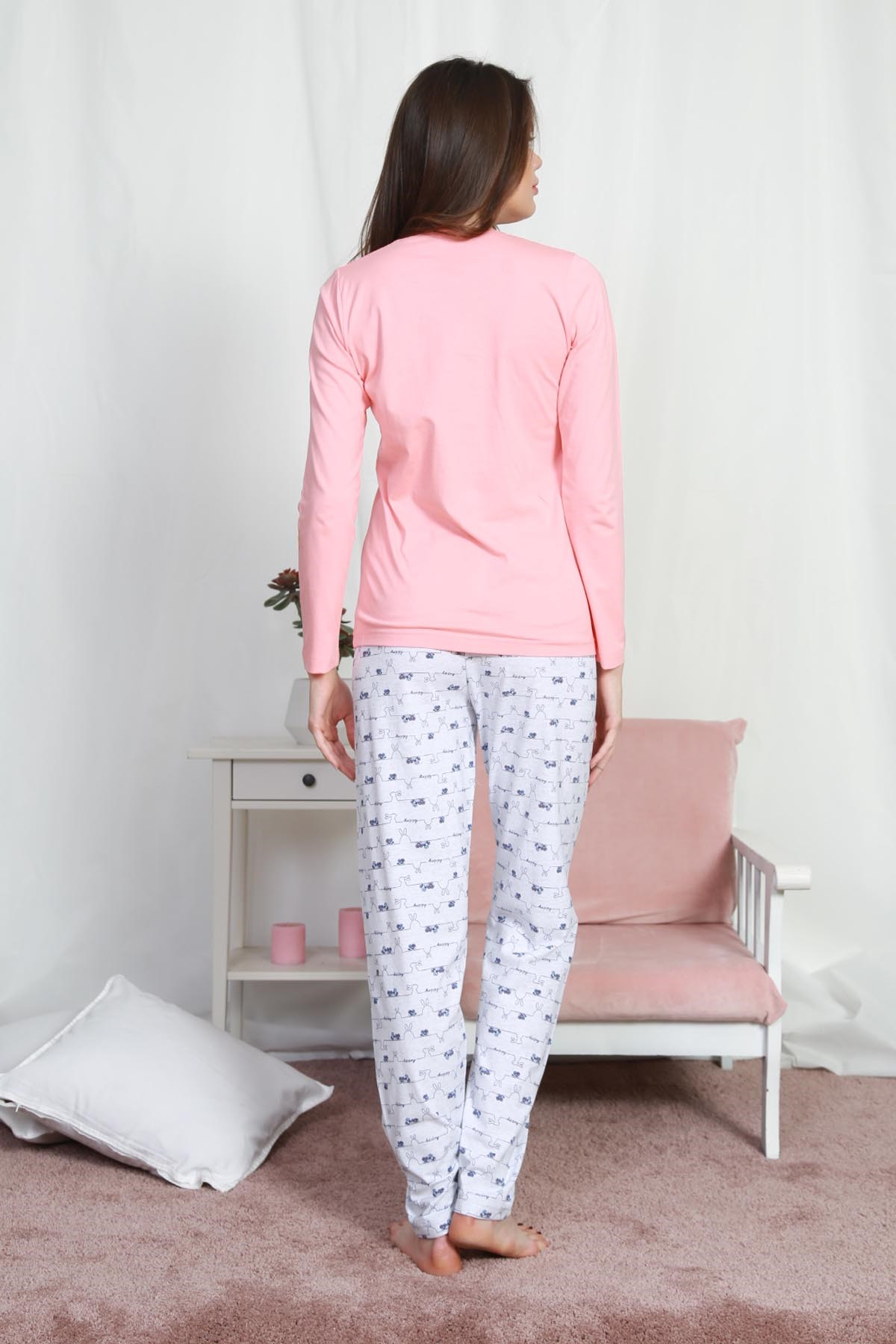 Vienetta Kadın Pijama Takım 9030475537 Pembe