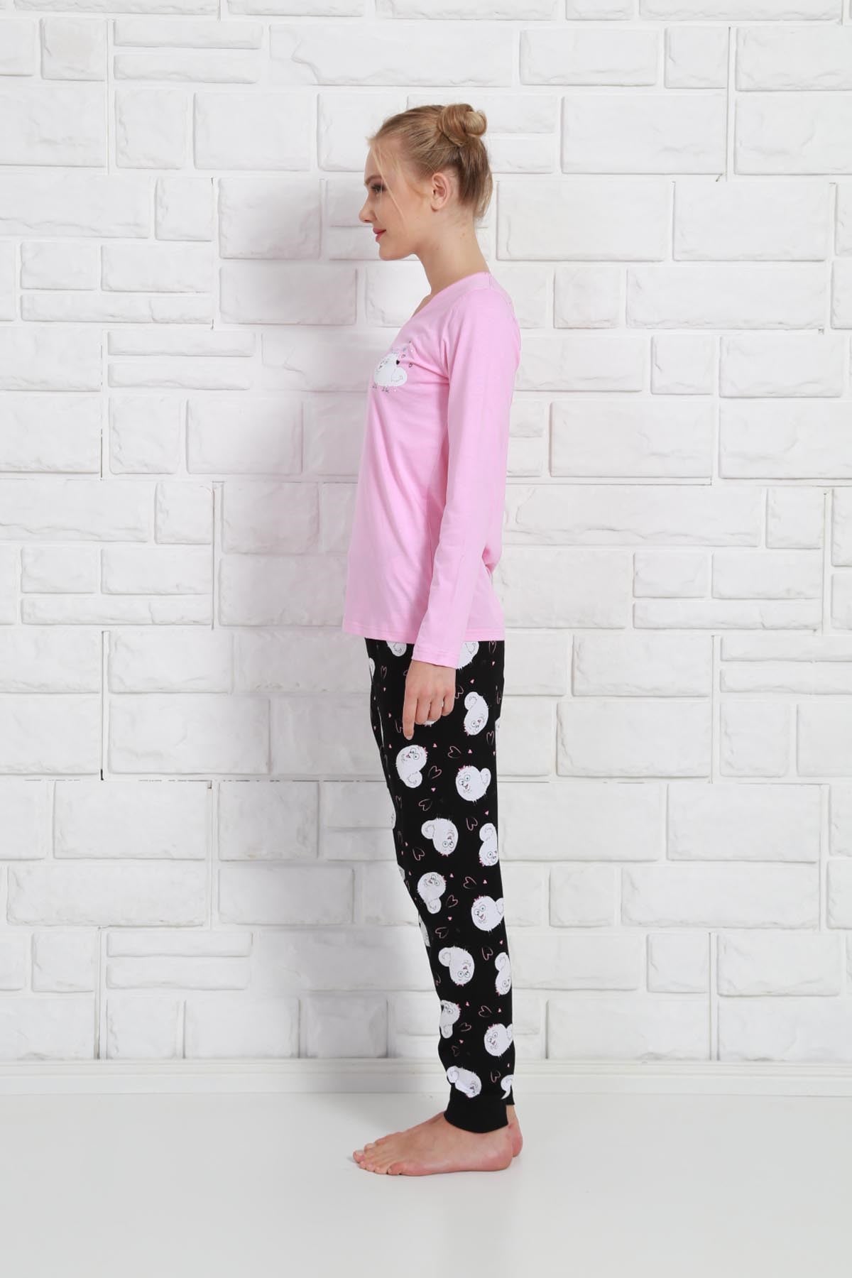 Vienetta Kadın Pijama Takım 9030495584 Pembe