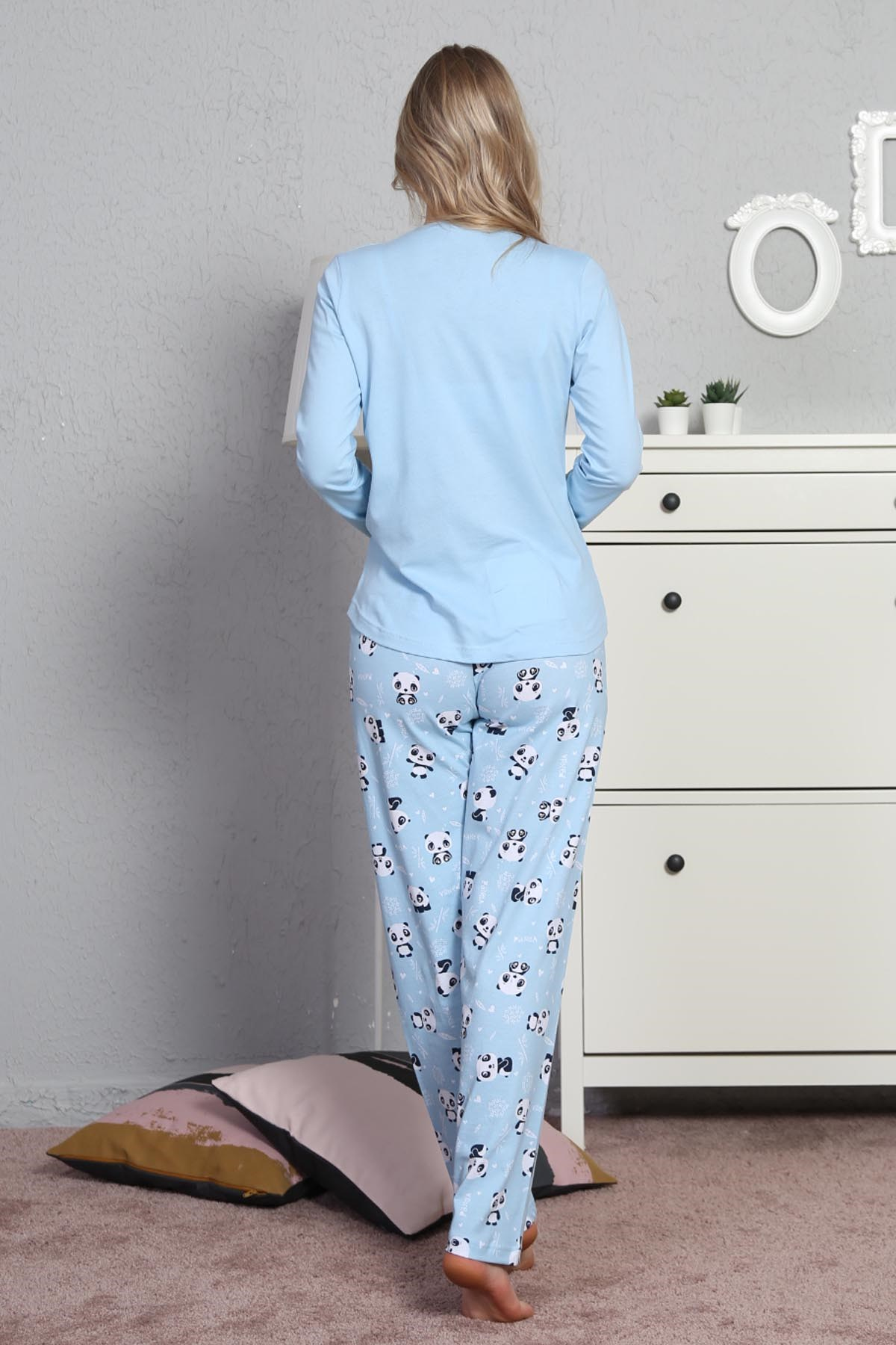 Vienetta Kadın Pijama Takım 9032541574 Mavi