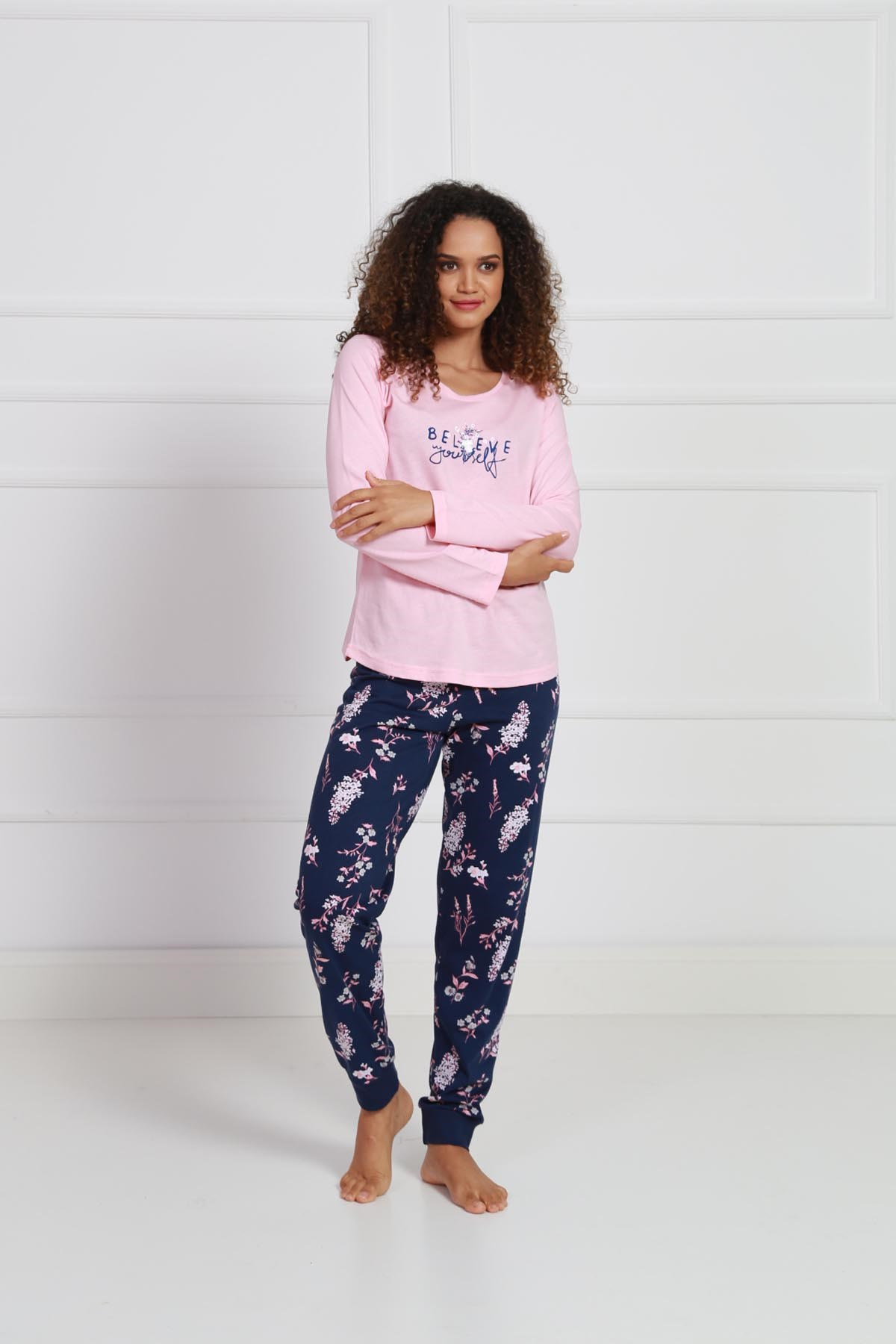 Vienetta Kadın Pijama Takım 9032917693 Gül Kurusu