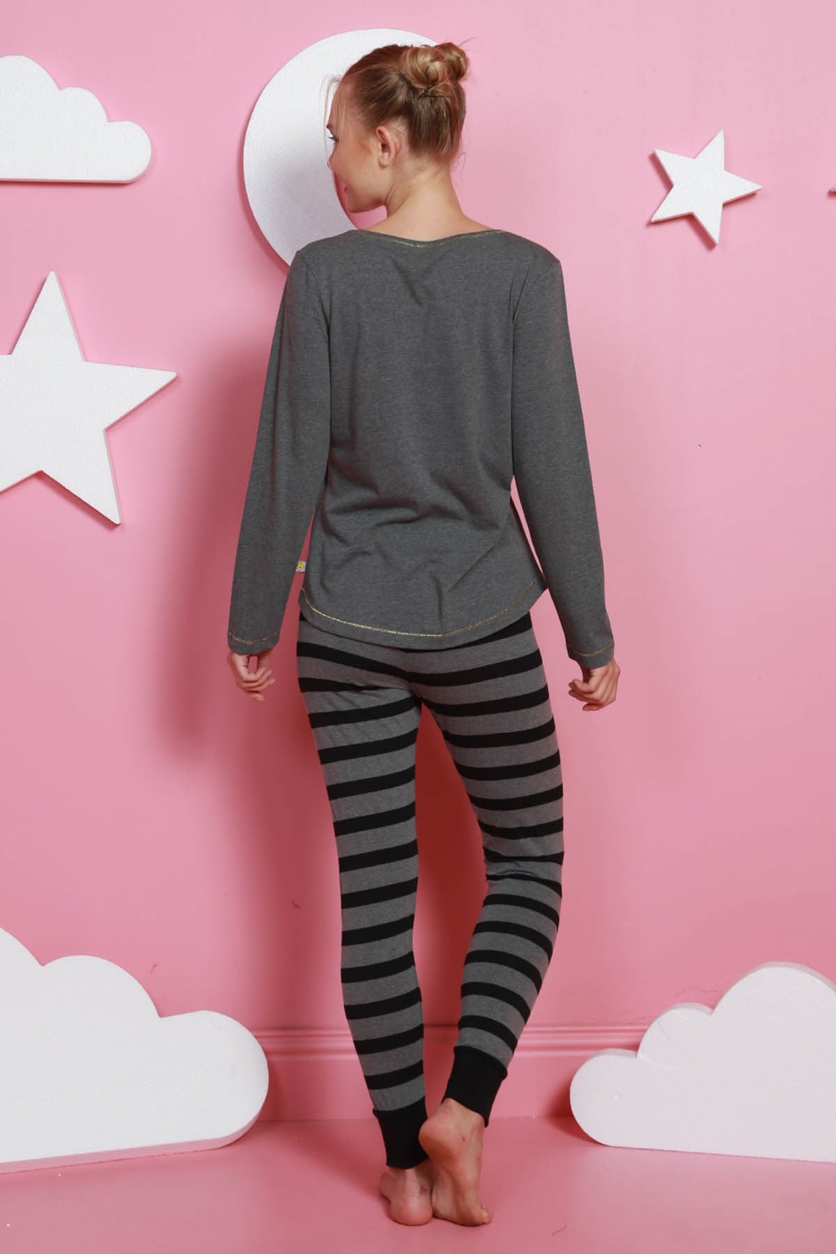 Vienetta Kadın Pijama Takım 9040700000 Antrasit