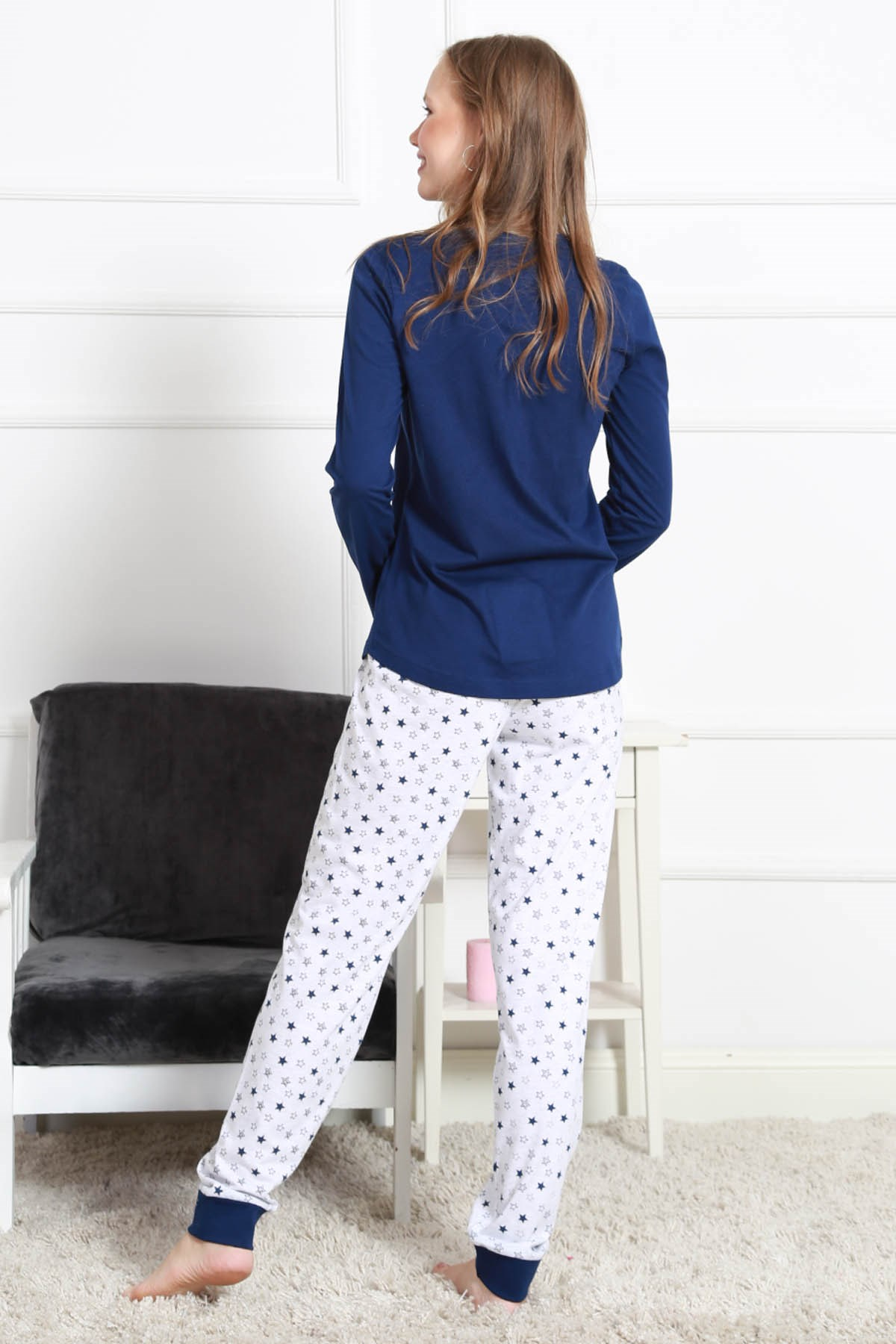 Vienetta Kadın Pijama Takım 9040952845 İndigo