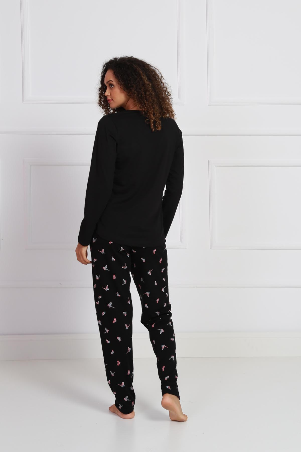 Vienetta Kadın Pijama Takım 9051087359 Siyah