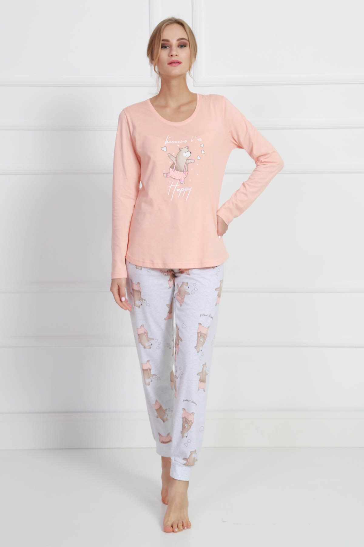 Vienetta Kadın Pijama Takım 9051216754 Bebek Pembesi