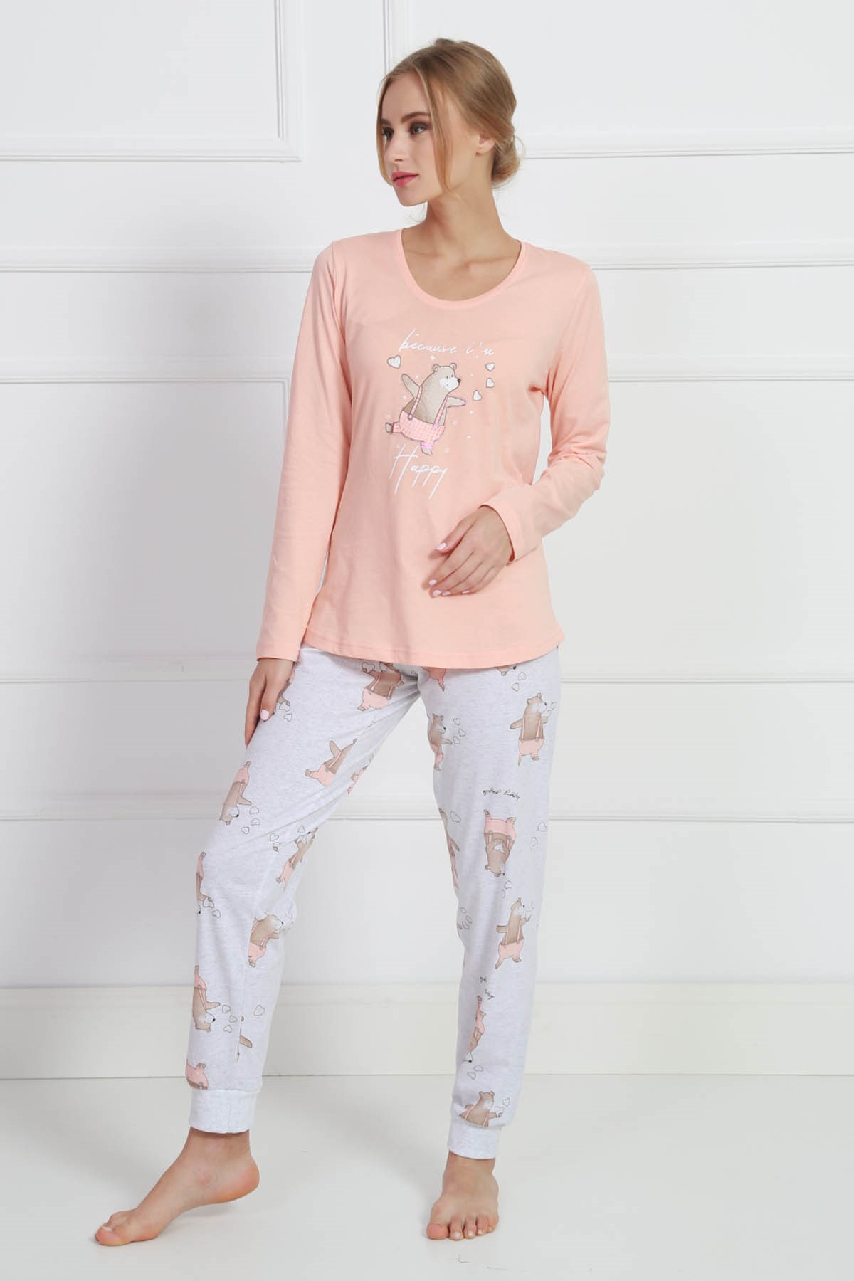 Vienetta Kadın Pijama Takım 9051216754 Bebek Pembesi