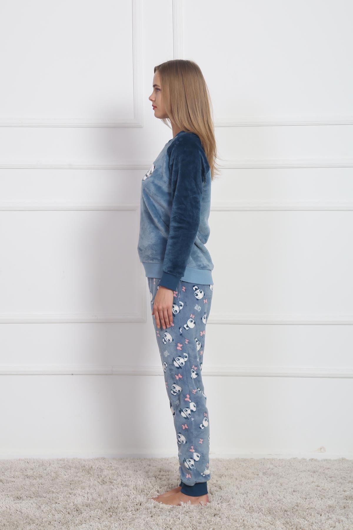 Vienetta Kadın Welsoft Pijama Takım 8060774016 Lacivert