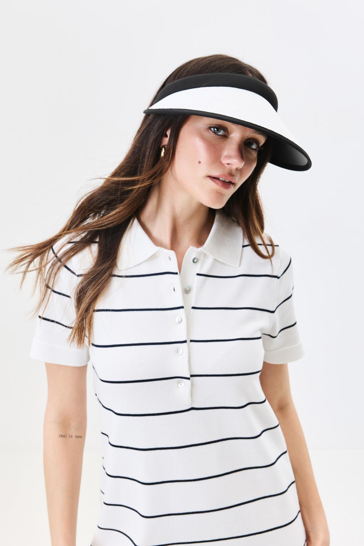 Vizor Plaj Şapkası Y25730-31 Beyaz