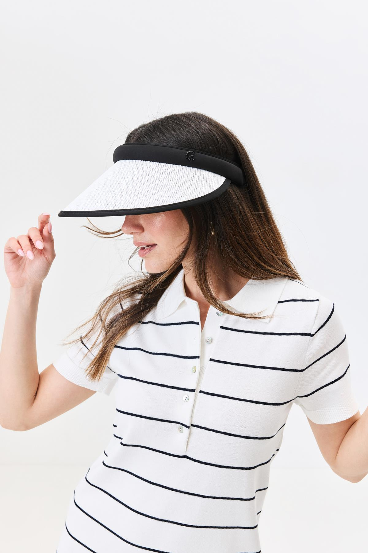 Vizor Plaj Şapkası Y25730-31 Beyaz