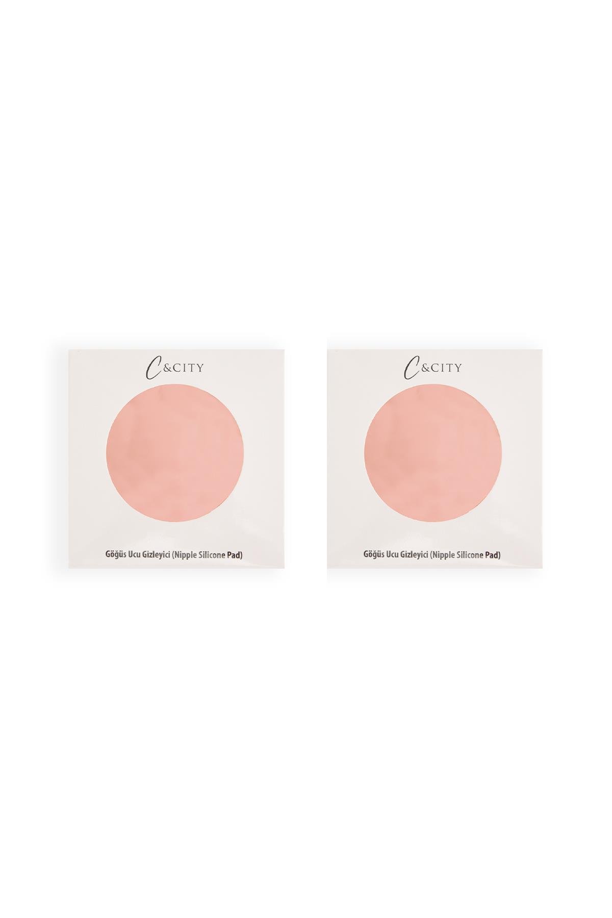 Yapışkansız Vakumlu Slikon Göğüs Ucu Kapatıcı 2'li Ten