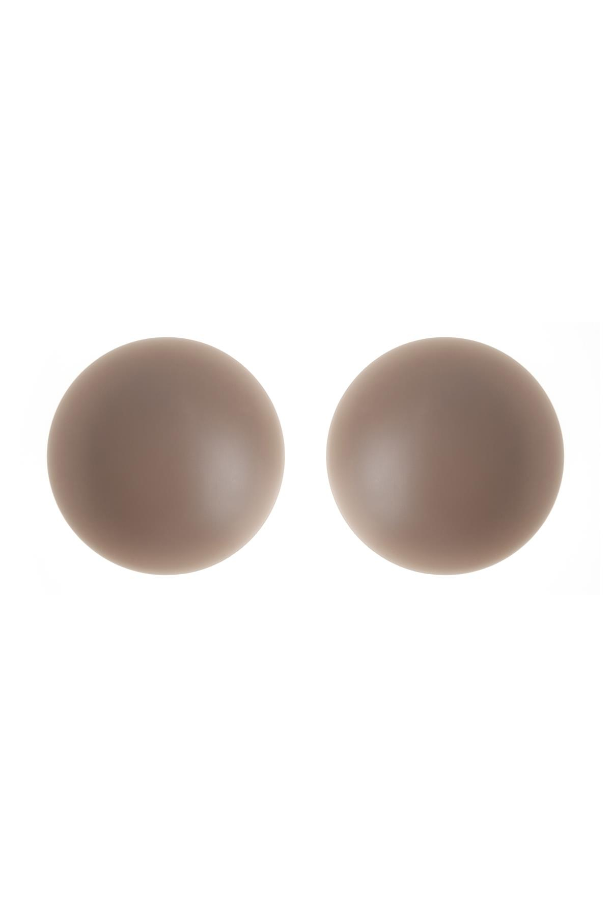 Yapışkansız Vakumlu Slikon Göğüs Ucu Kapatıcı 2'li Koyu Ten