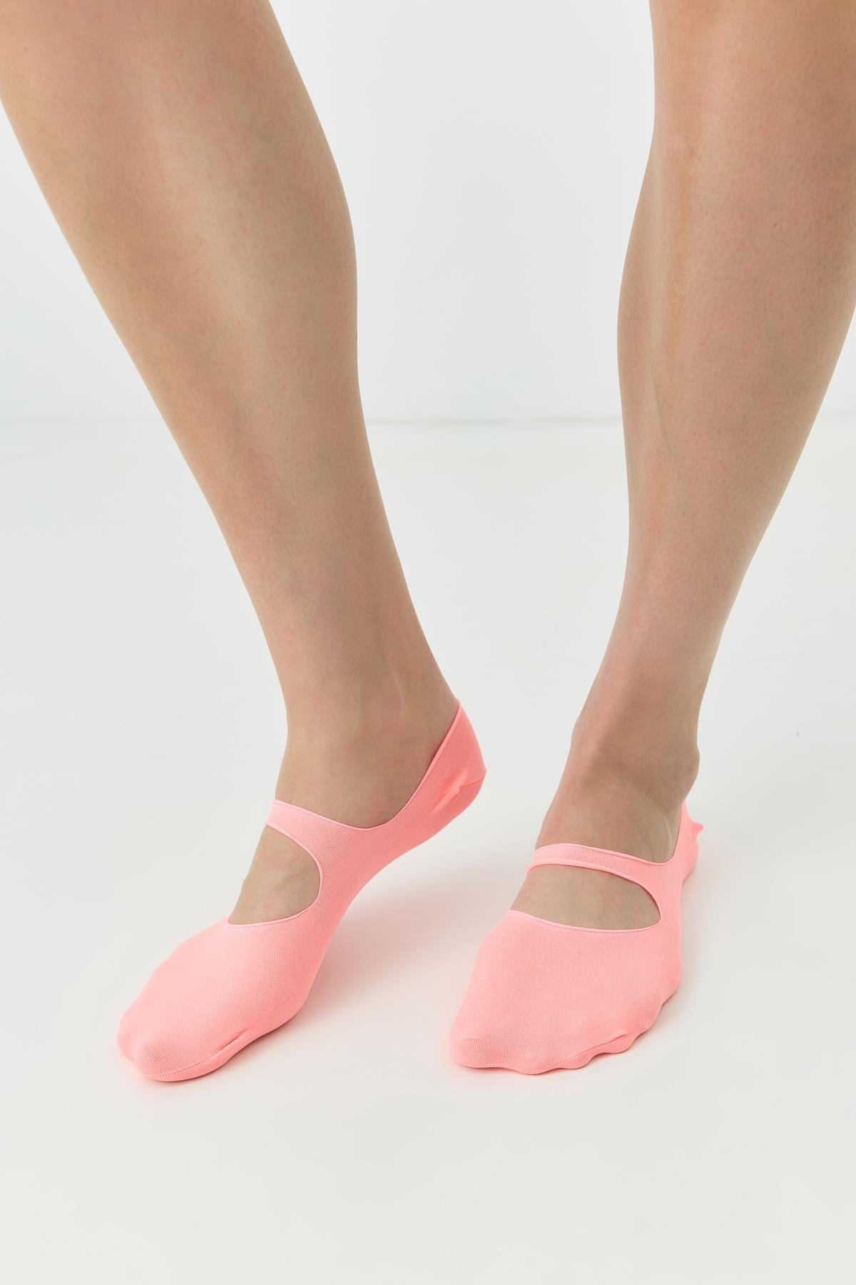 Yoga Babet Çorap Oranj Neon