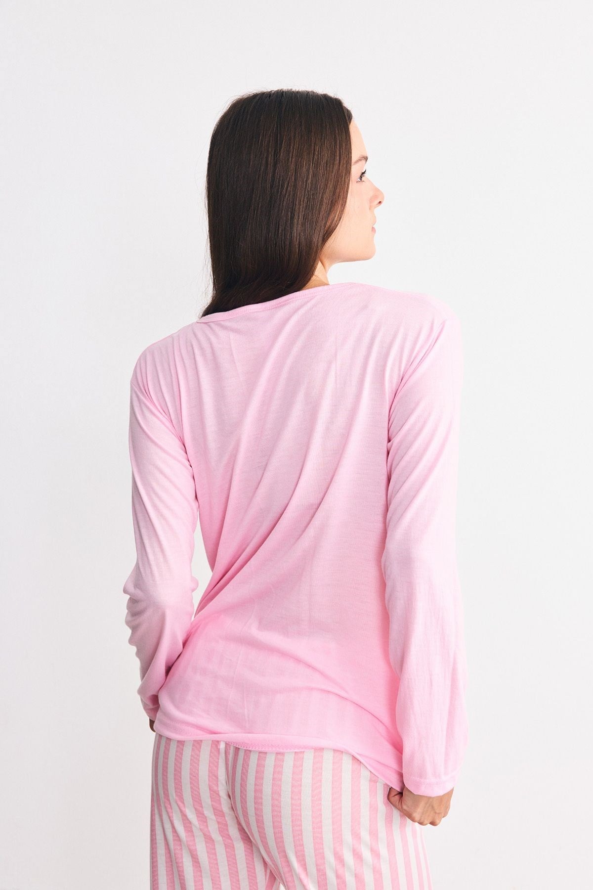 Yumuşak Dokulu Baskılı Pijama Takımı Ayıcık