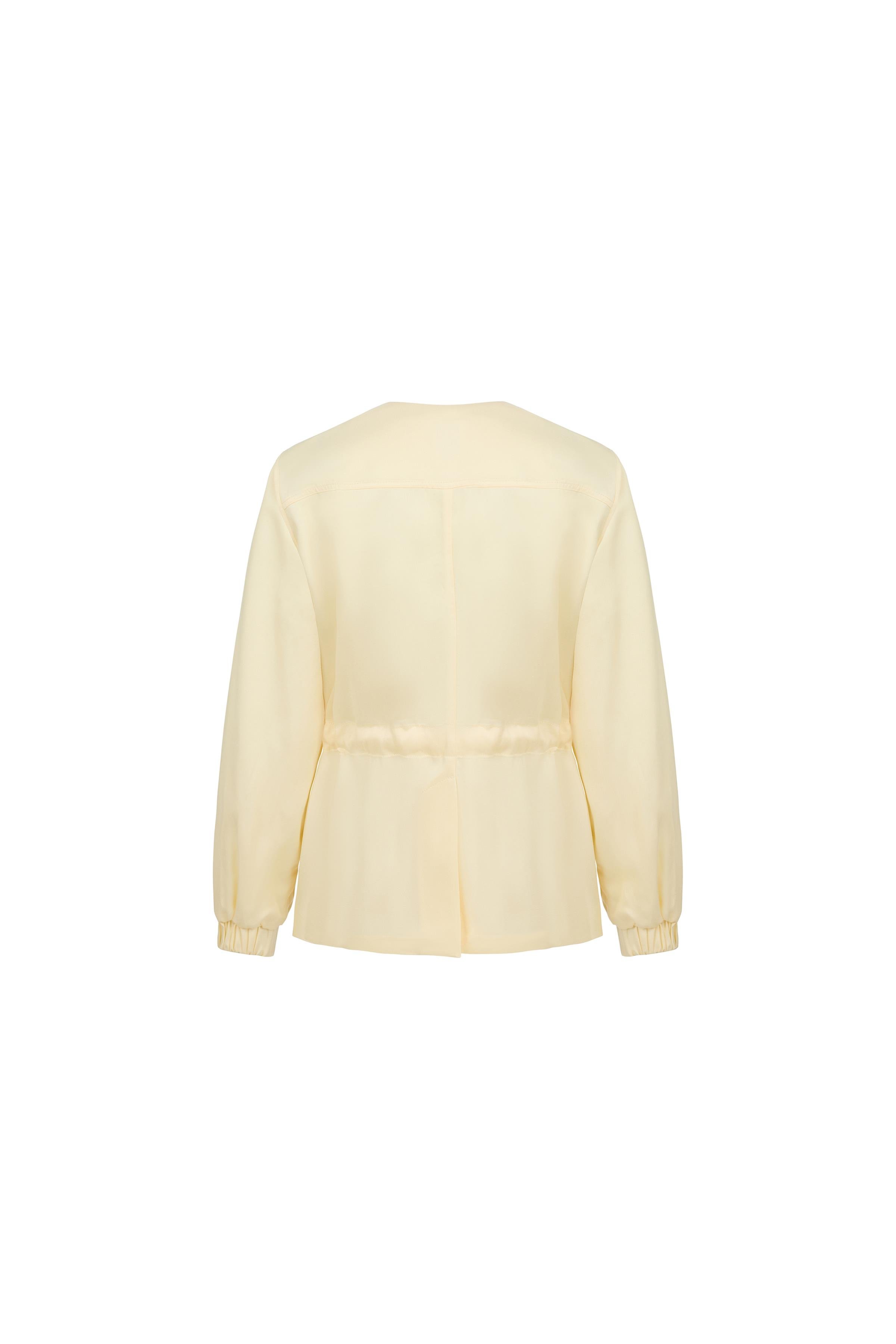 Adjustable Waist Tencel Jacket Canvas