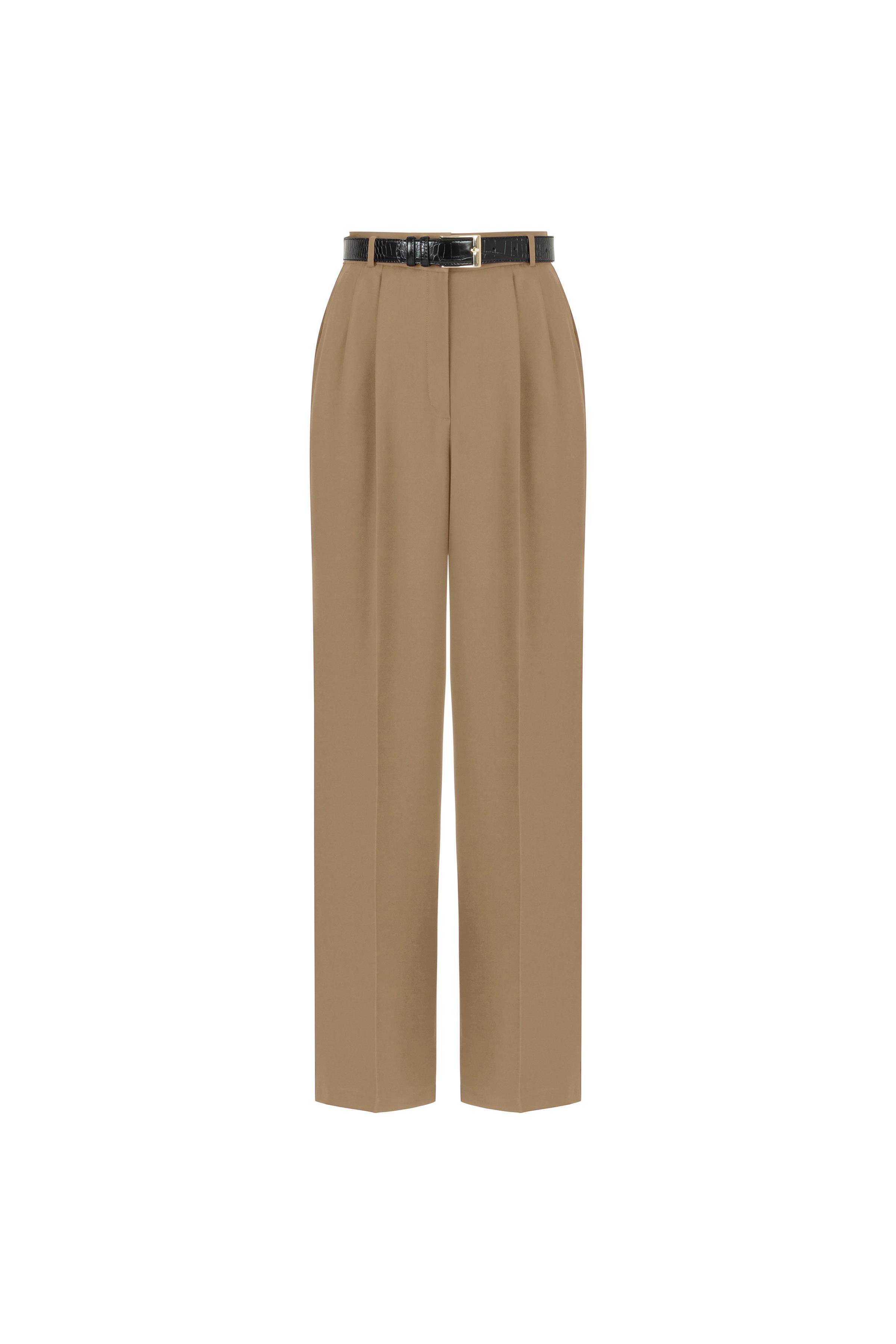 Bol Paça Poliviskon Pantolon Hakı