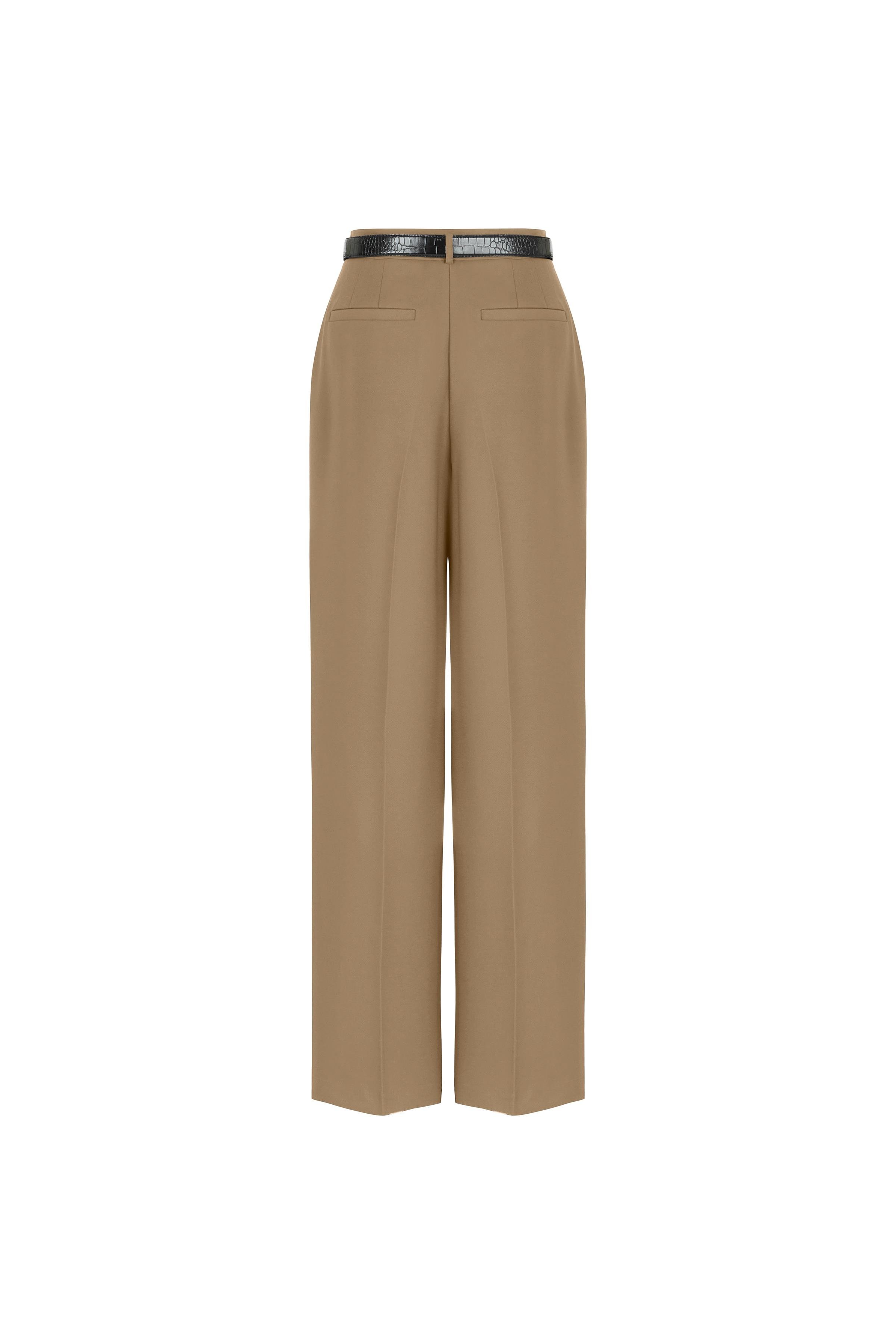 Bol Paça Poliviskon Pantolon Hakı