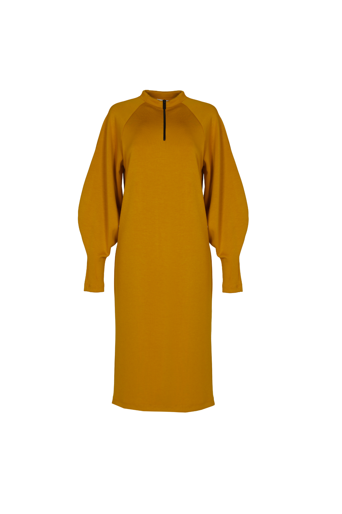 Knit Dress With Zipper Amber