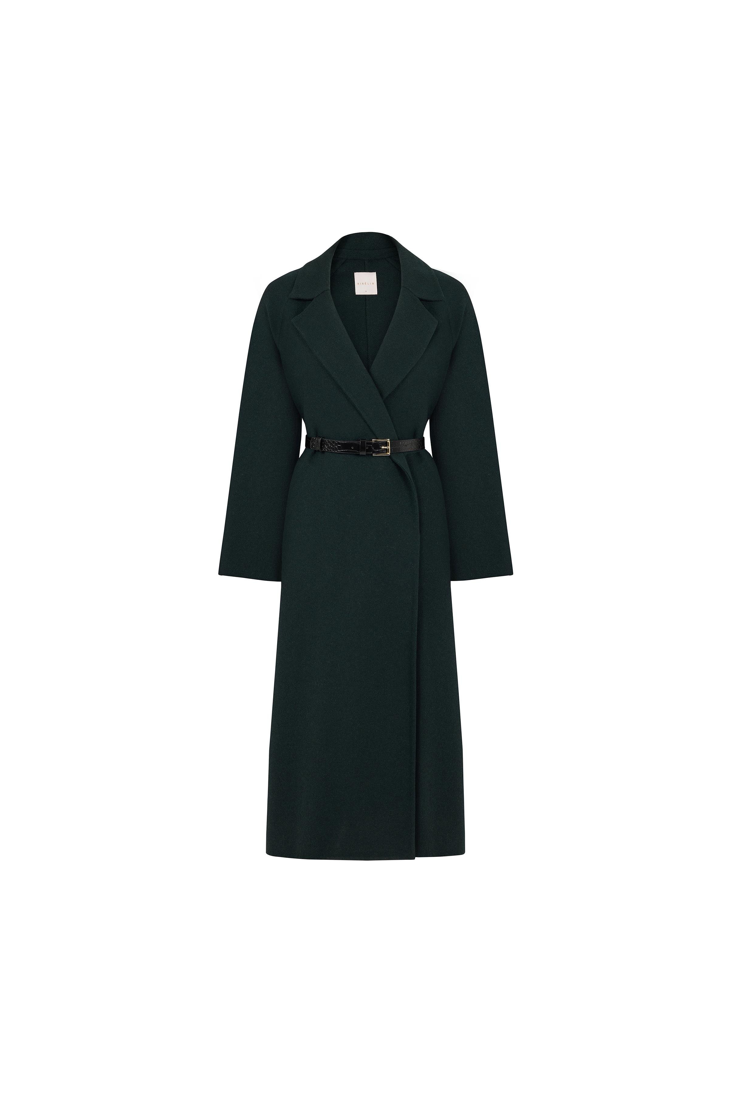 Kemerli Kruvaze Kaban Koyu Yeşil