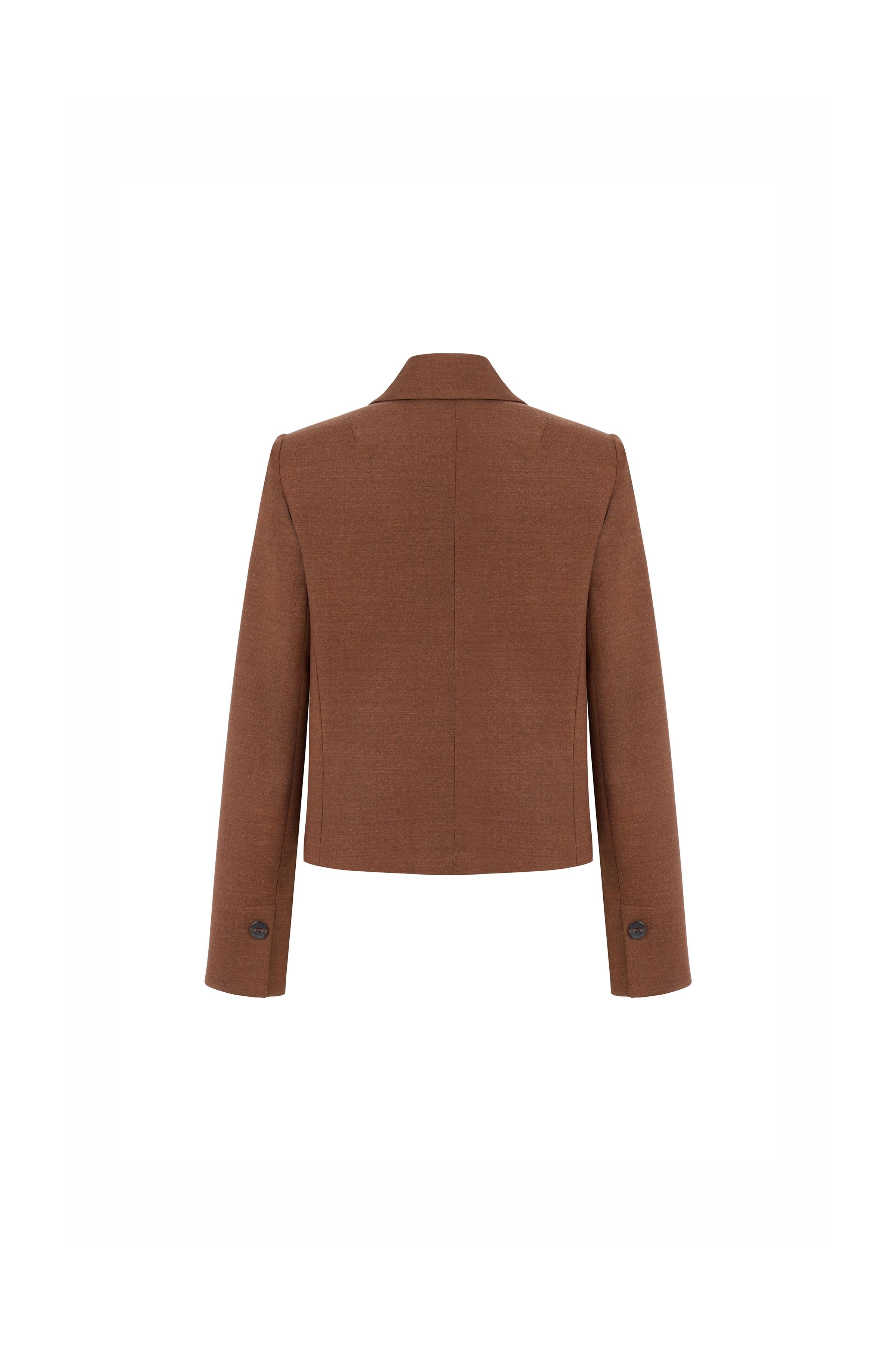 Kruvaze Kapama Yünlü Kısa Taba