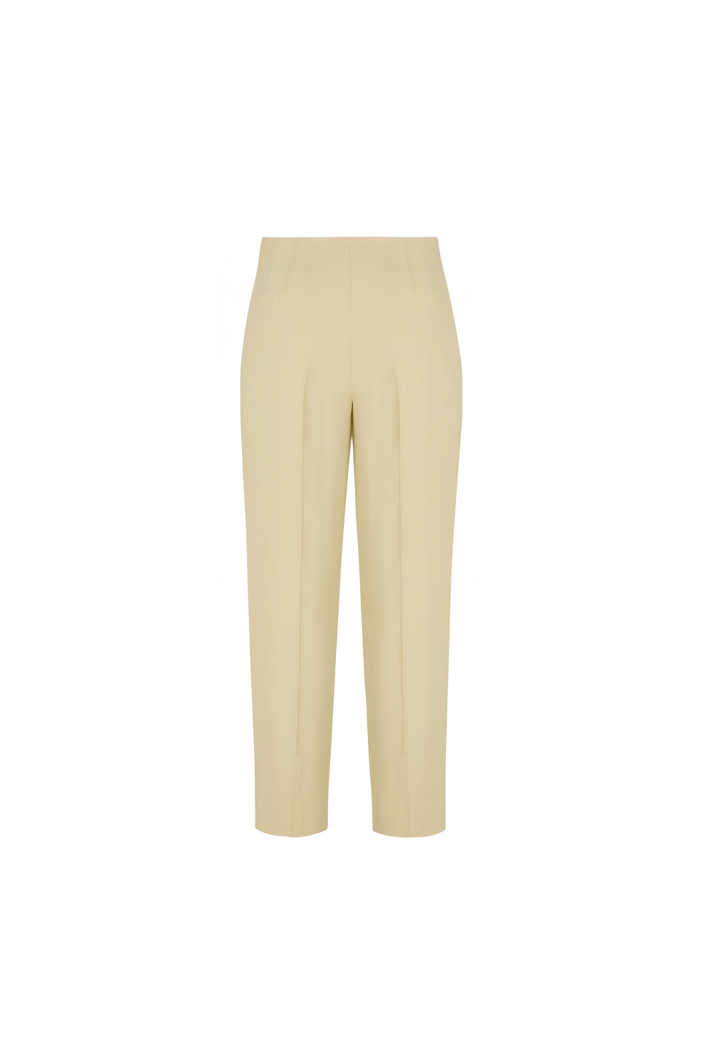 Pensli Viskon Pantolon Açık Altın