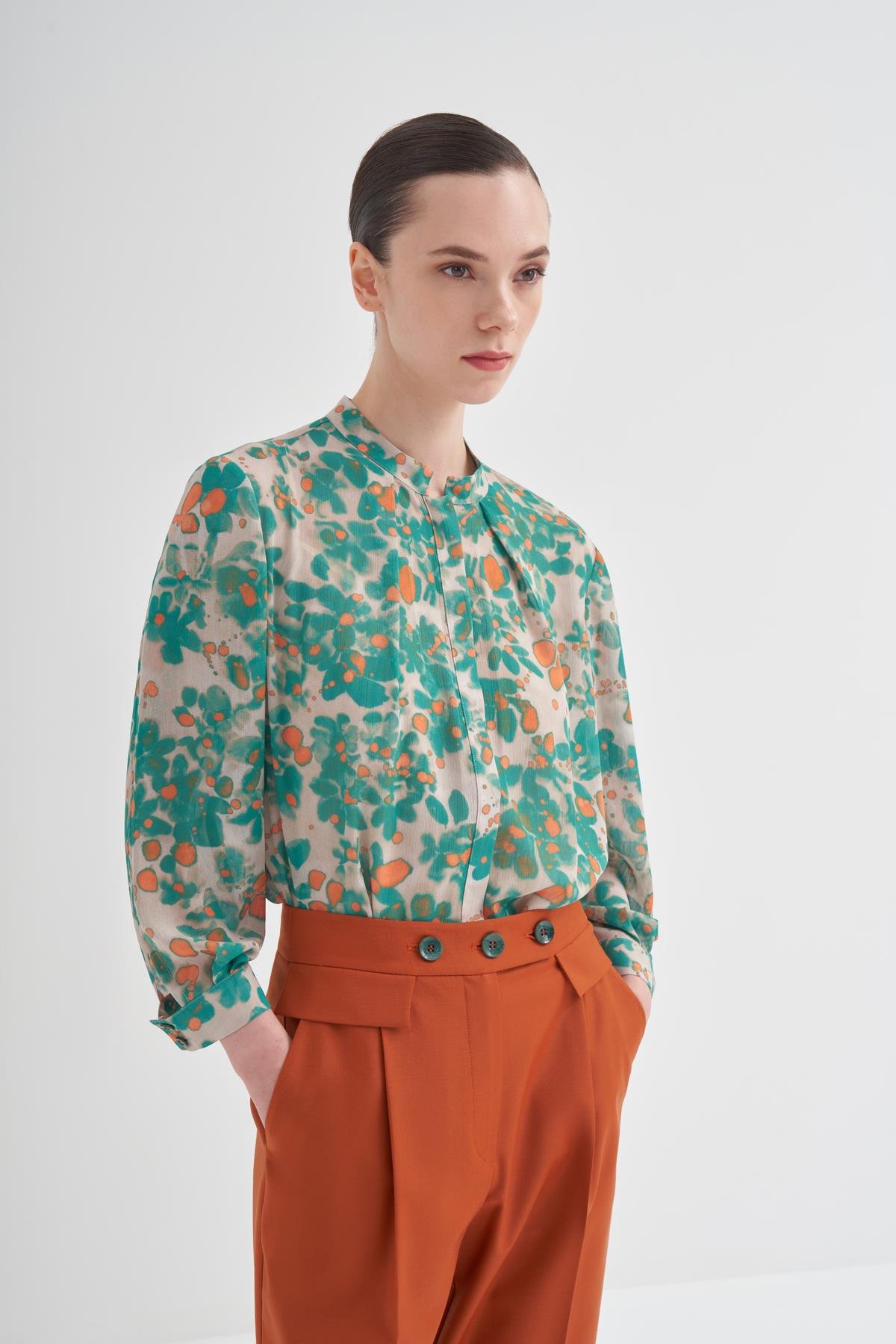 Shırt Yeşil Baskı