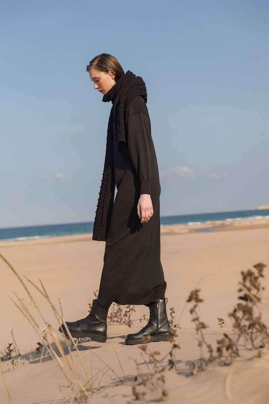 Afra Model Elbise Siyah