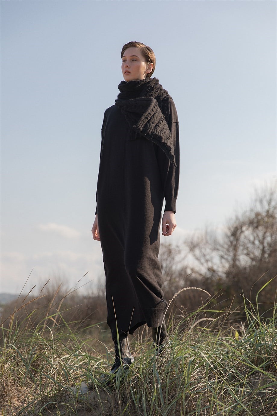 Afra Model Elbise Siyah