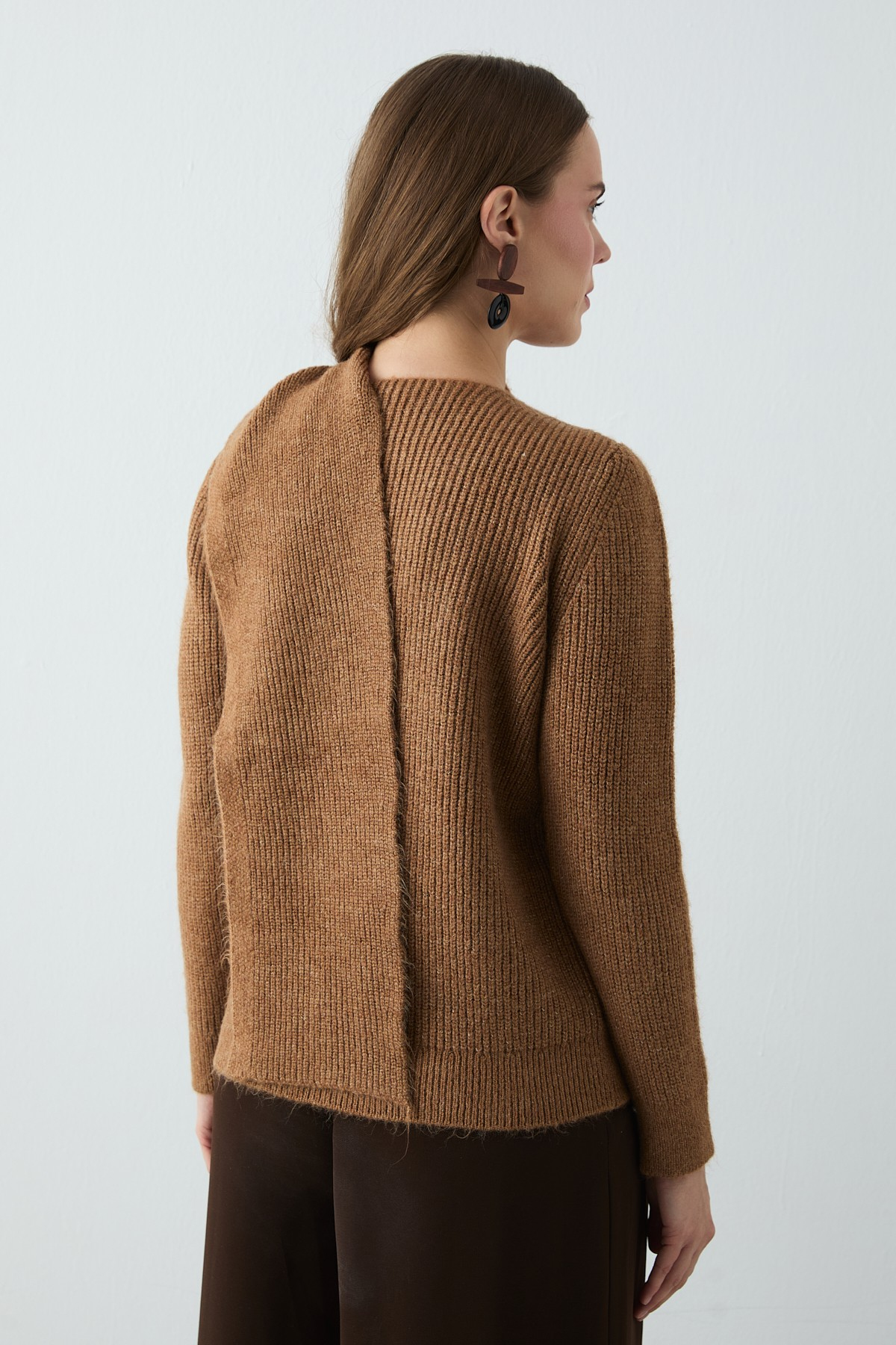 Arya Atkılı Hırka Camel
